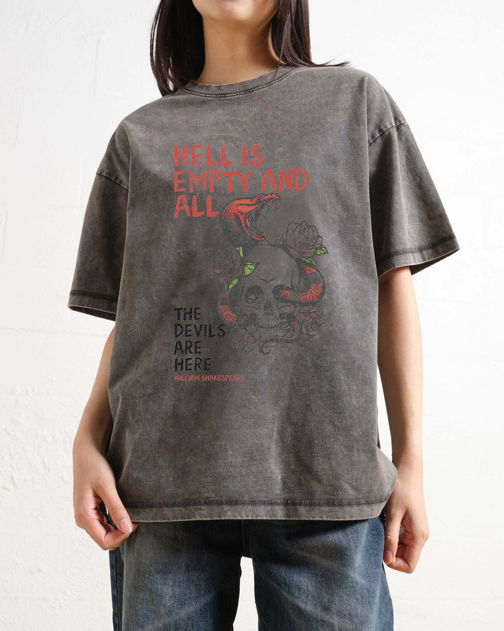Hell Is Empty Washed T-Shirt