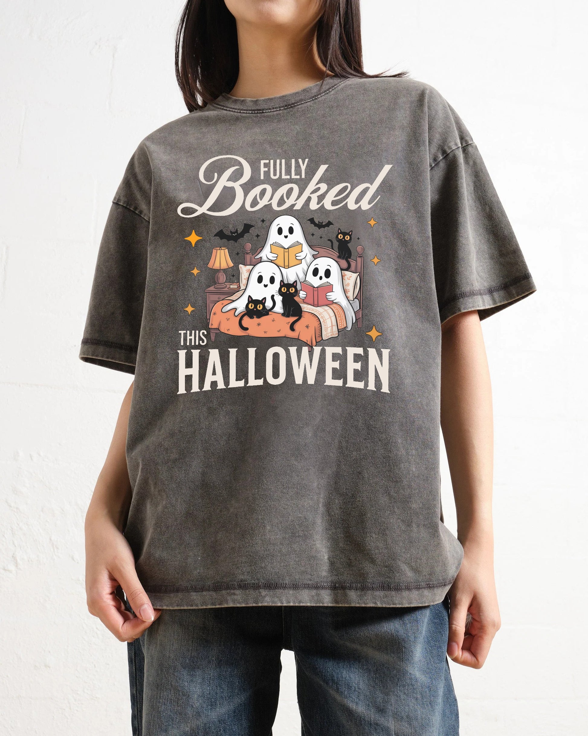Fully Booked This Halloween Washed T-Shirt