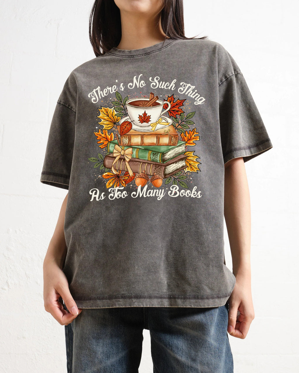 Too Many Books Washed T-Shirt