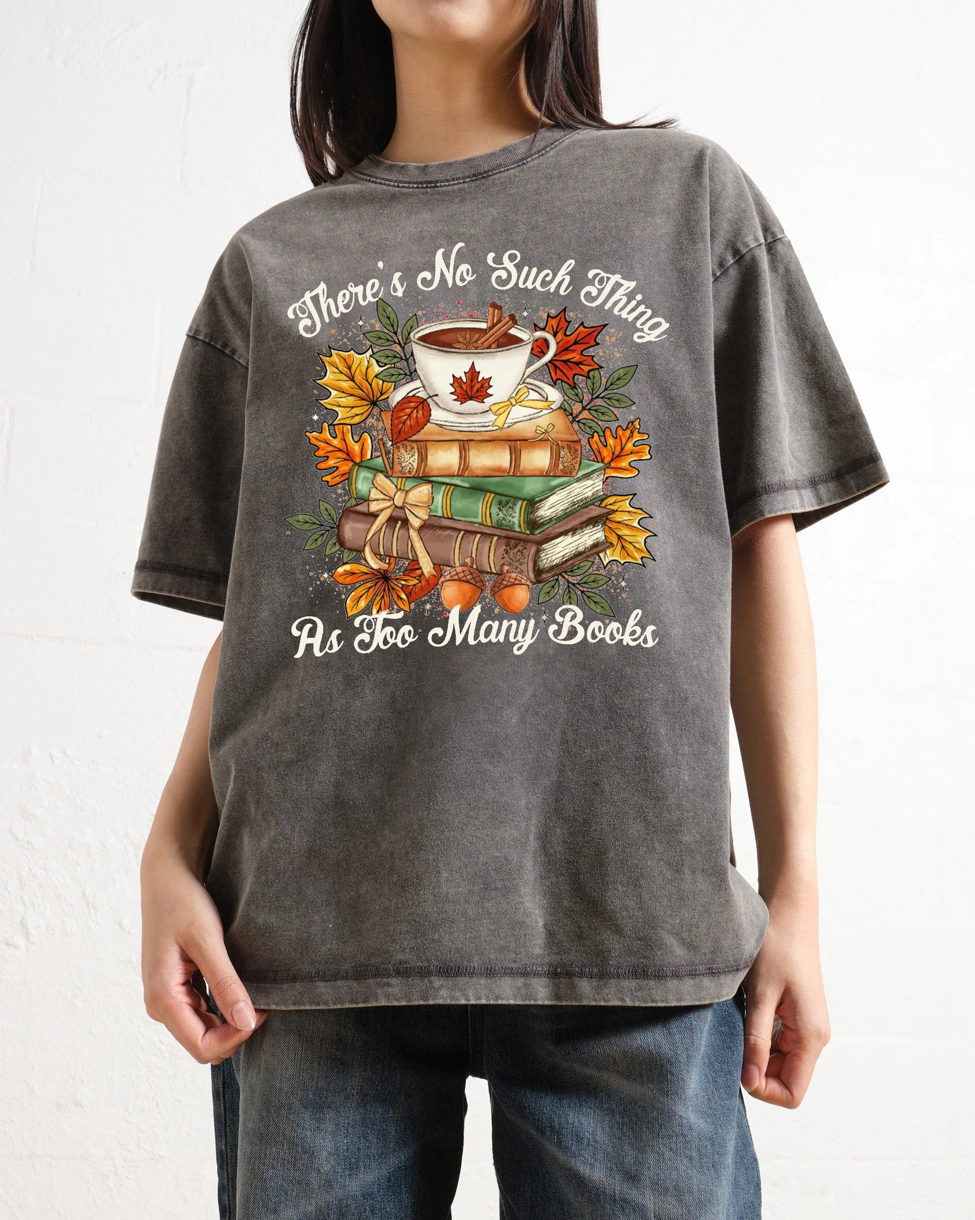Too Many Books Washed T-Shirt