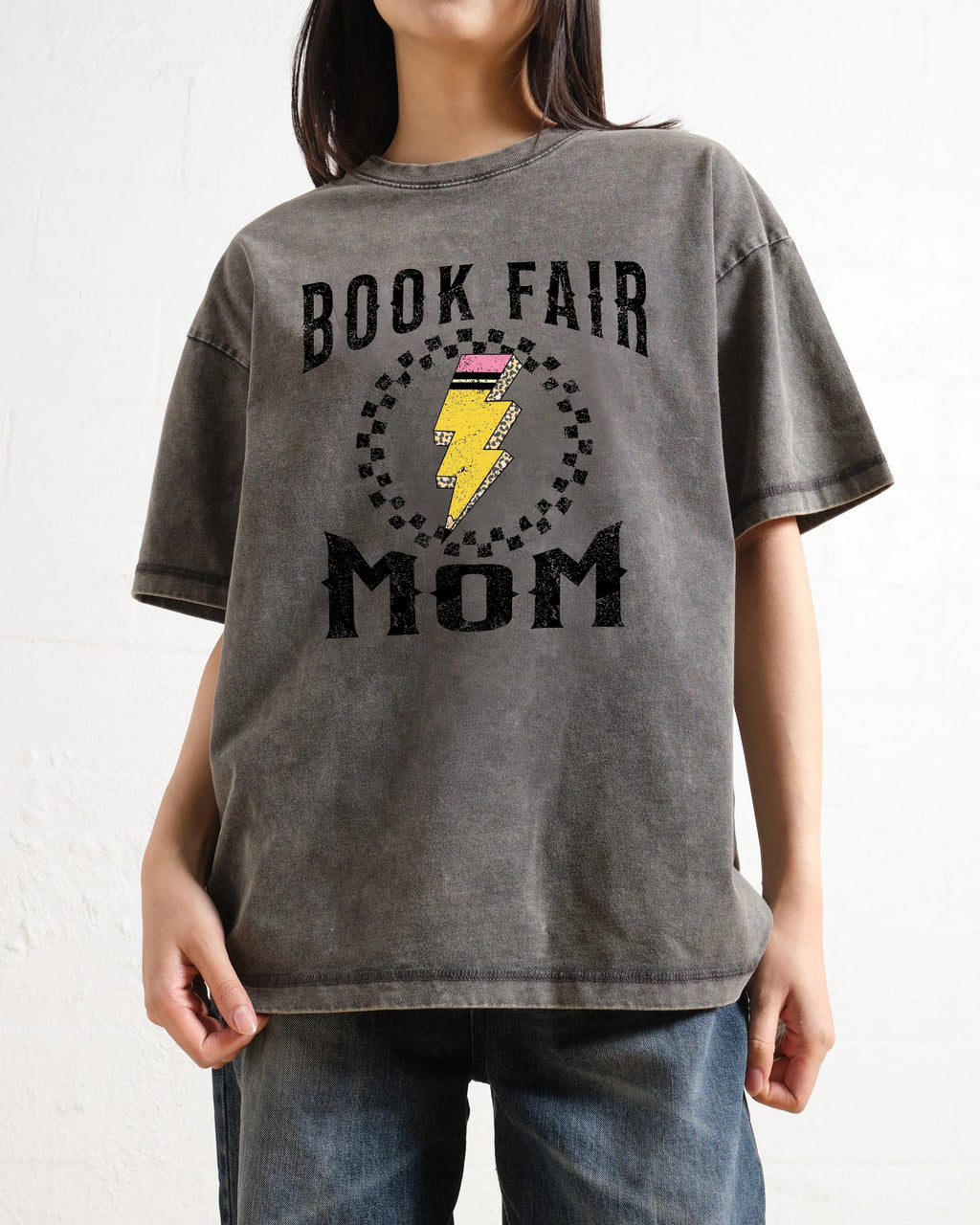 Book Fair Mom Washed T-Shirt