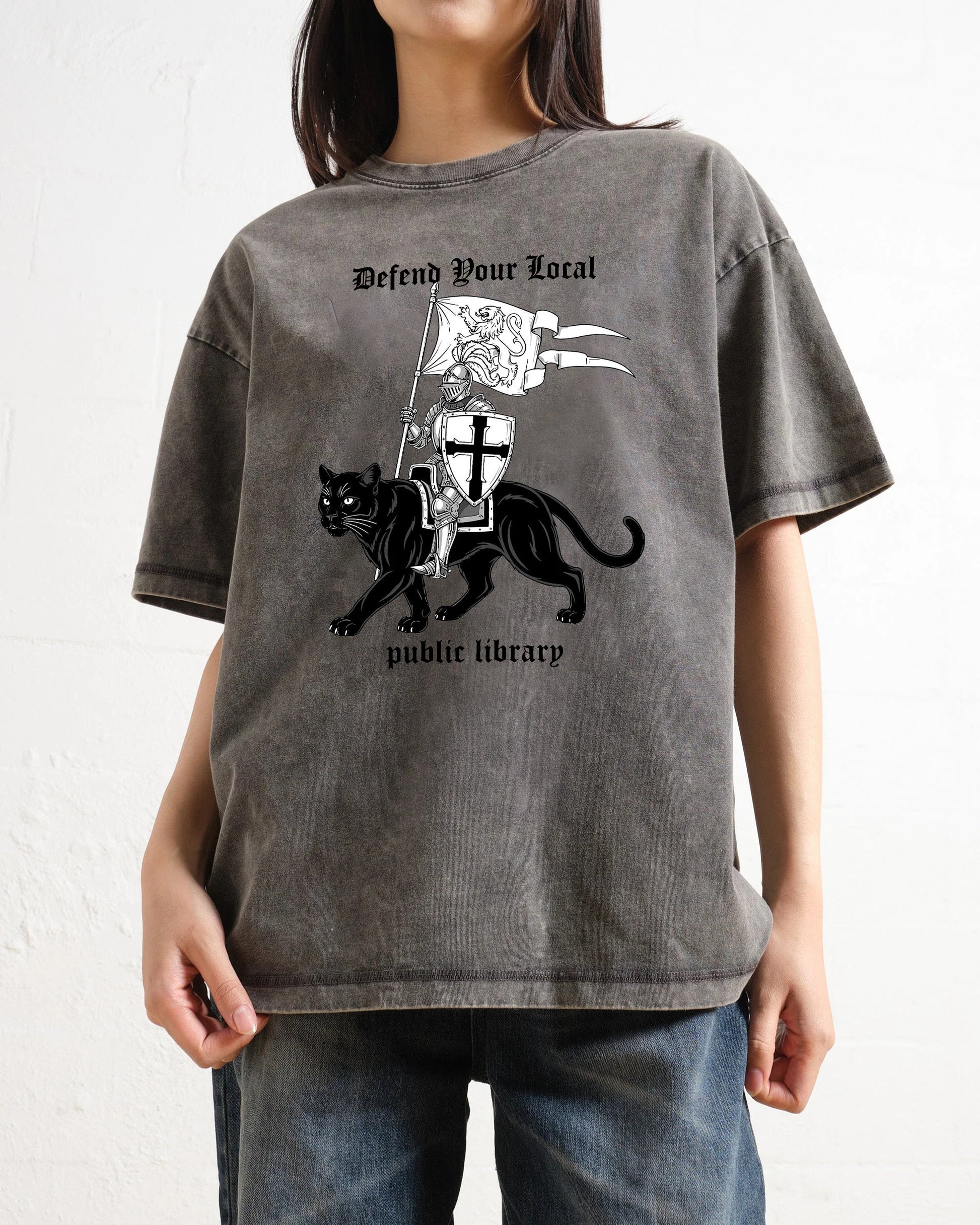 Defend Your Local Public Library Washed T-Shirt
