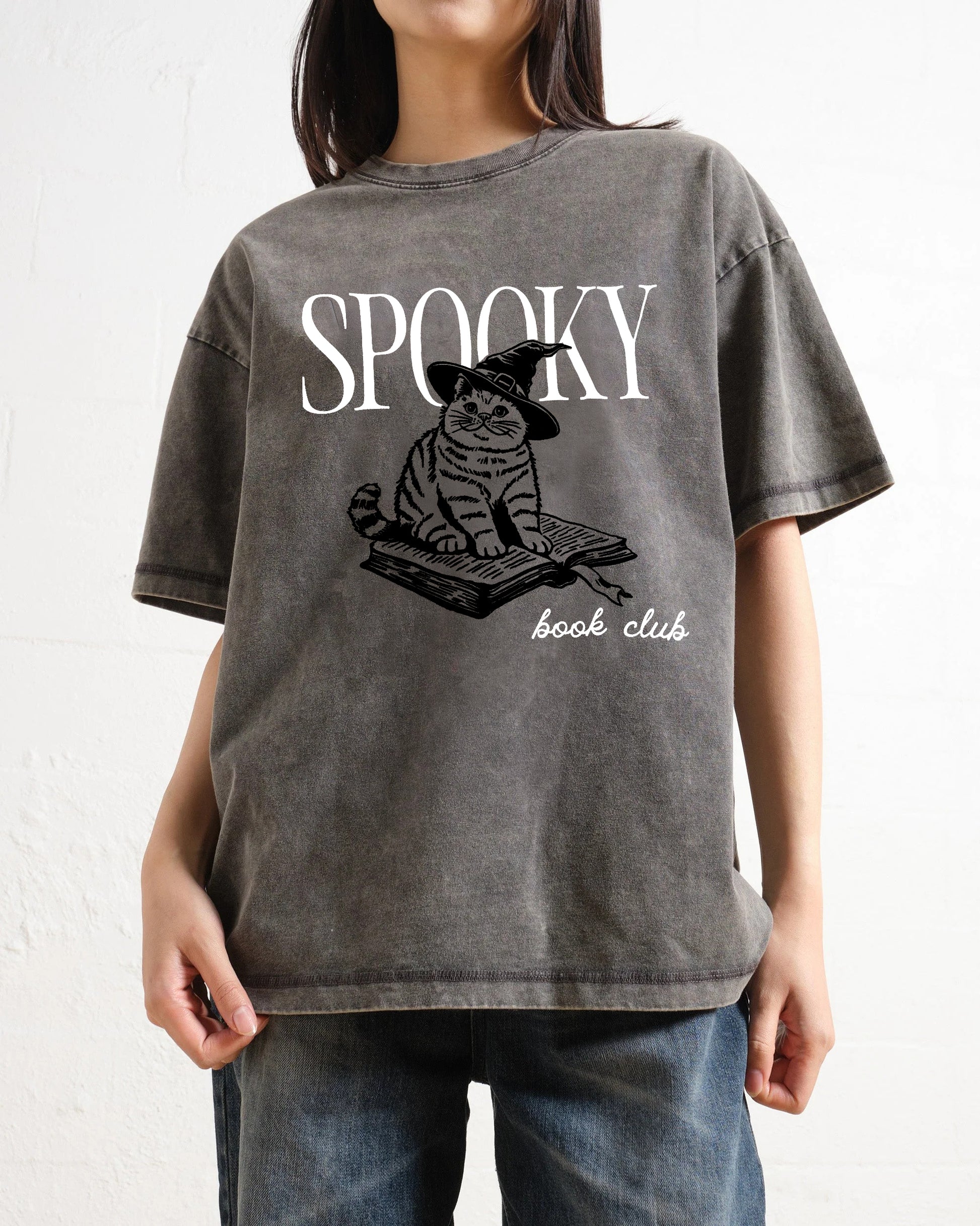 Spooky Book Club Washed T-Shirt