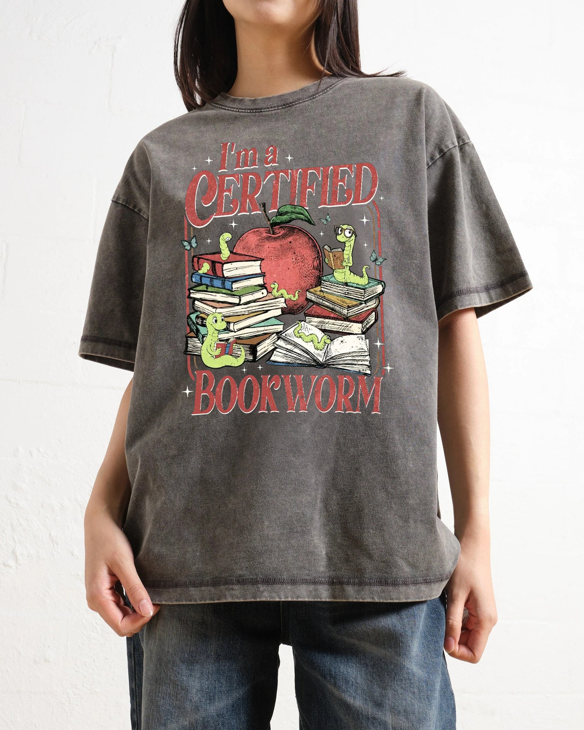 I'm A Certified Bookworm Washed T-Shirt