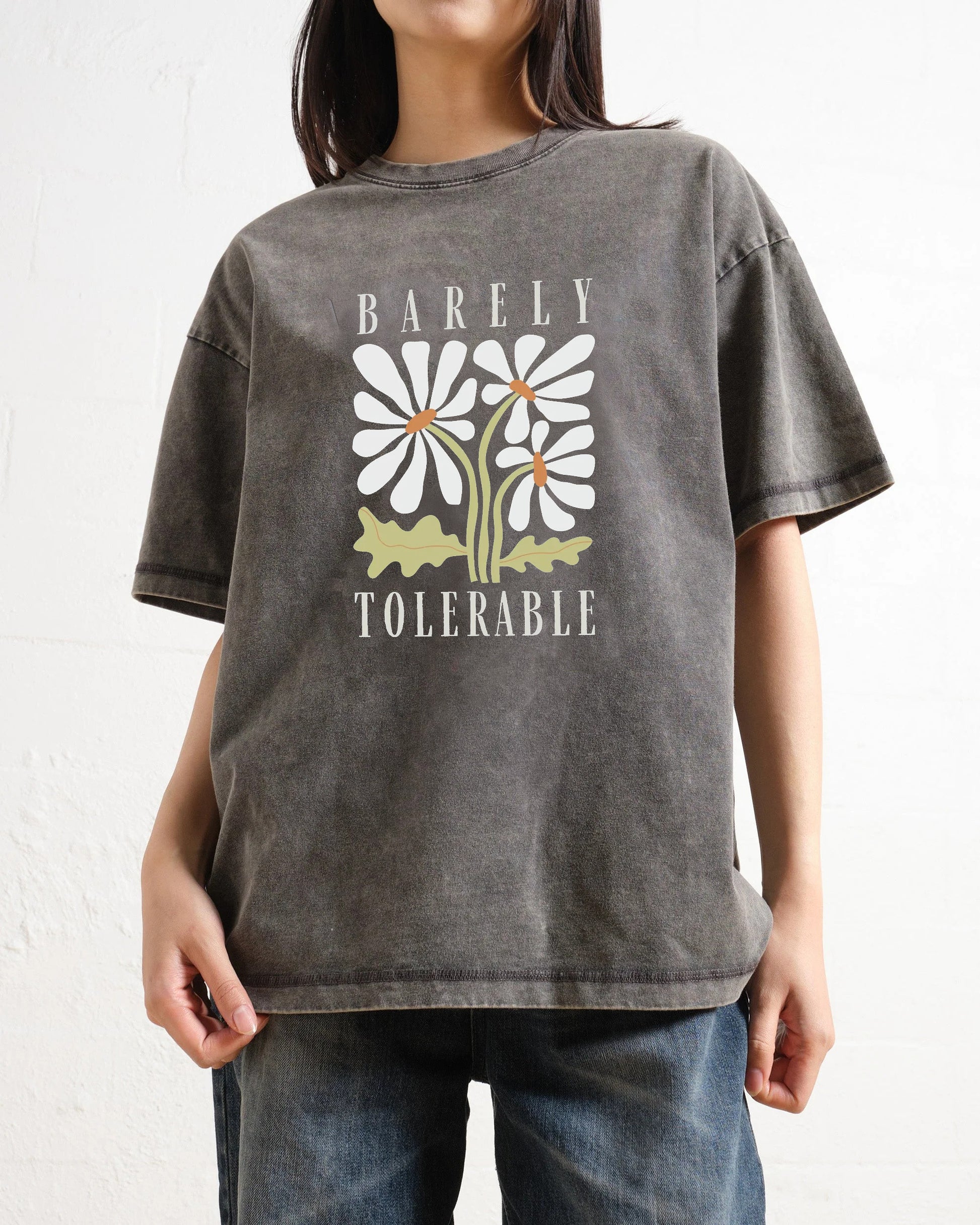 Pride and Prejudice Quote Barely Tolerable Washed T-Shirt