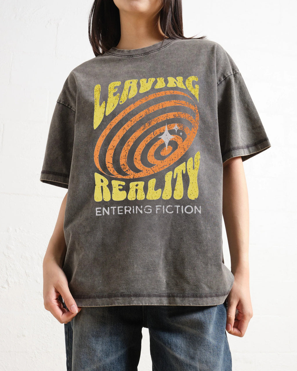 Leaving Reality Entering Fiction Washed T-Shirt
