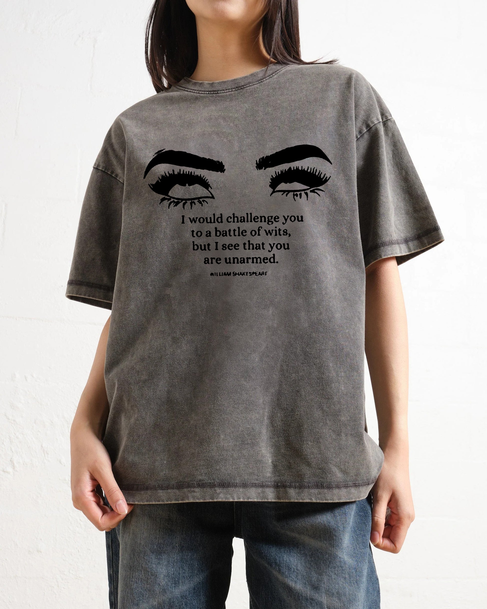 William Shakespeare Quote Battle of Wits Washed T-Shirt