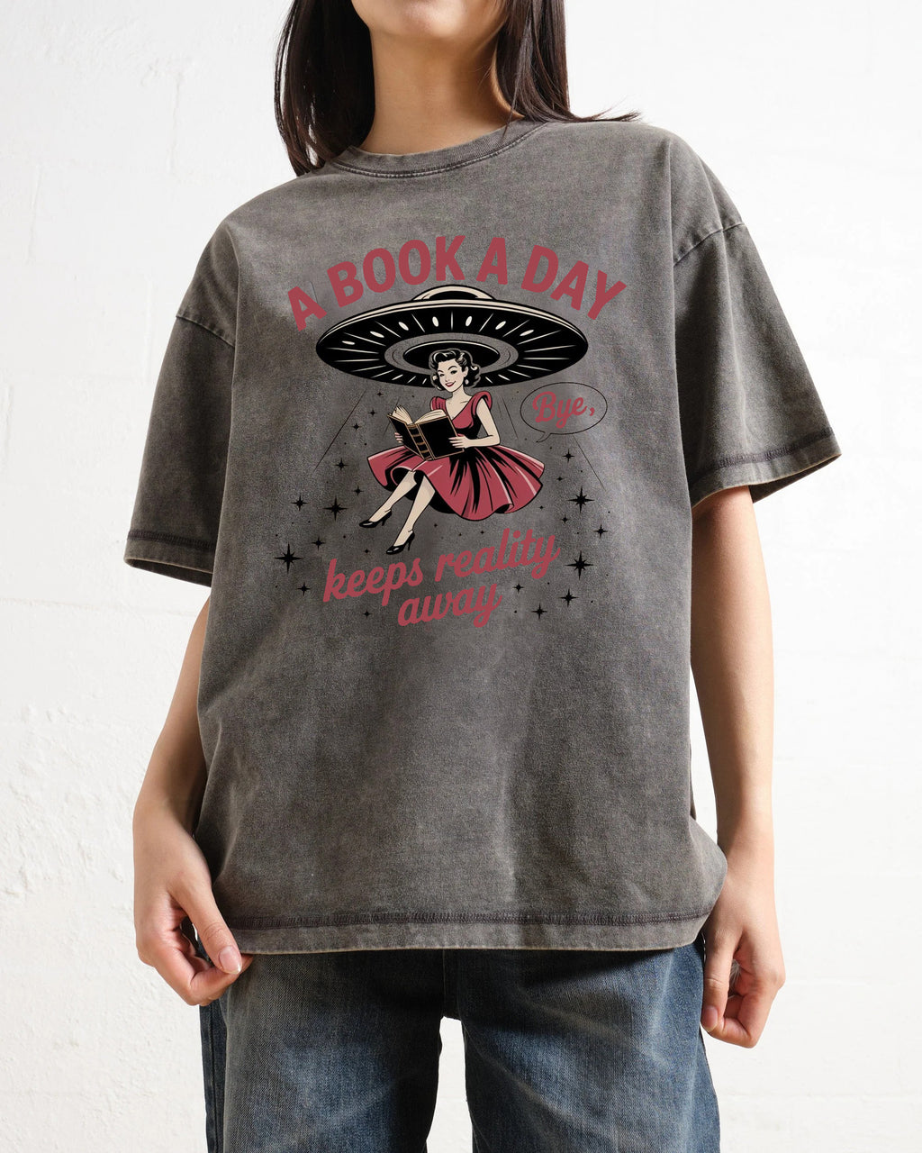 A Book A Day Washed T-Shirt