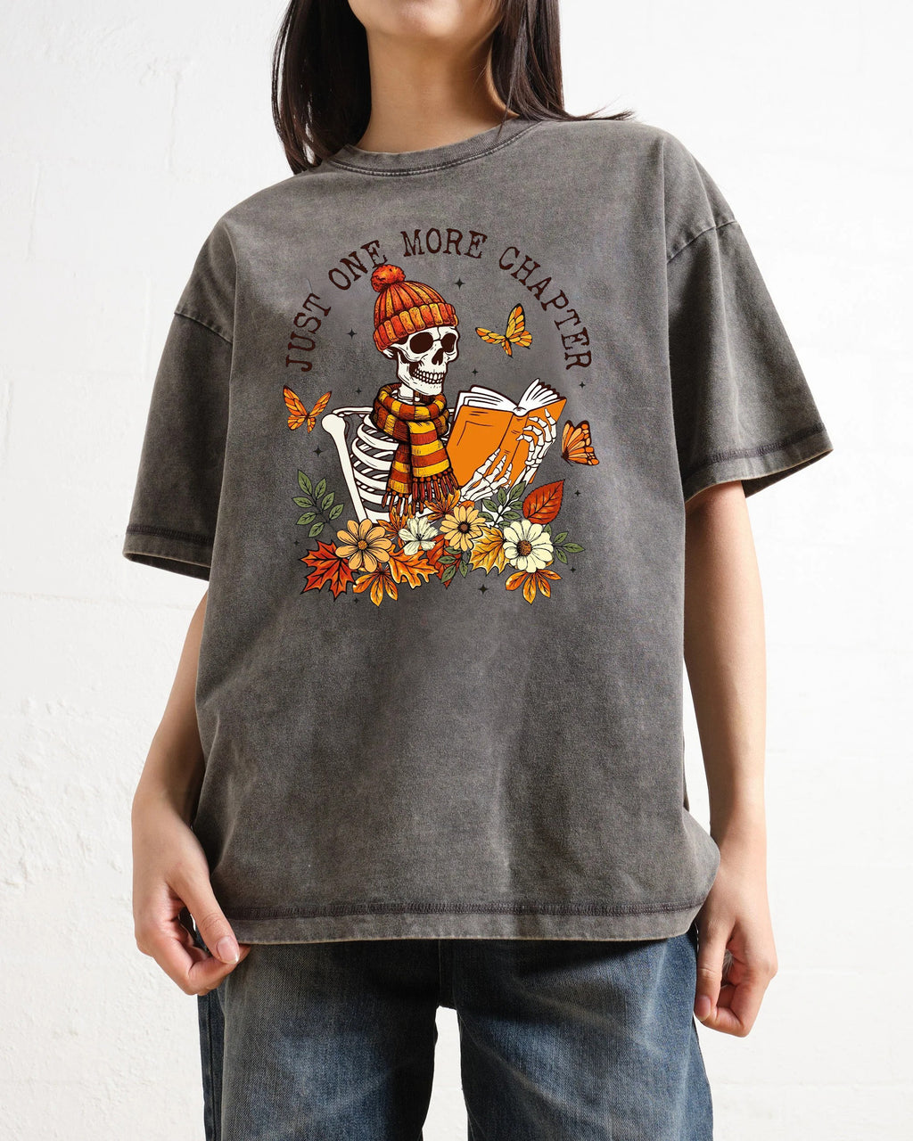 One More Chapter Skeleton Washed T-Shirt