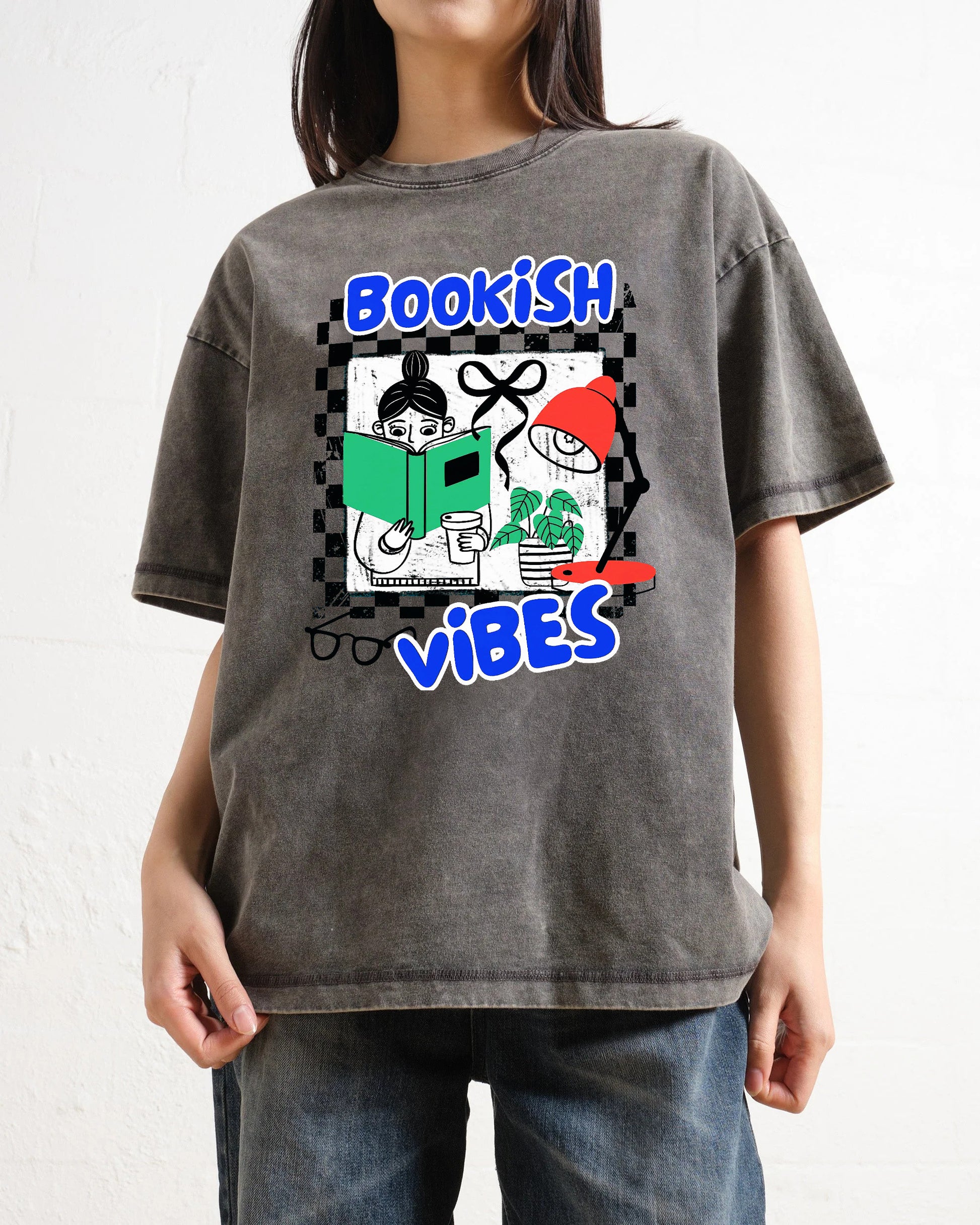 Bookish Vibes Washed T-Shirt
