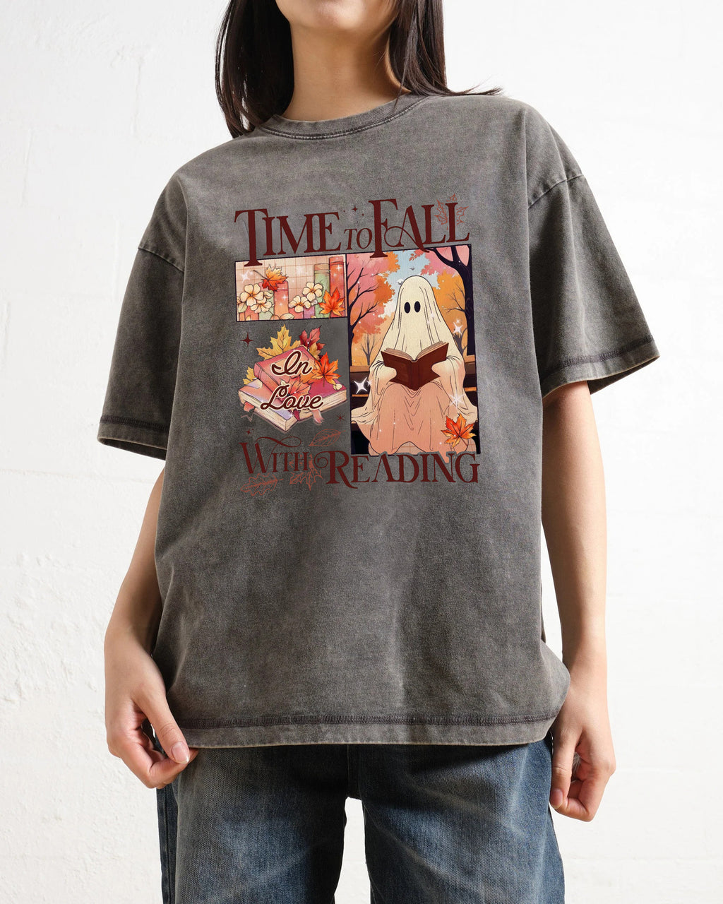 Time To Fall In Love With Reading Washed T-Shirt