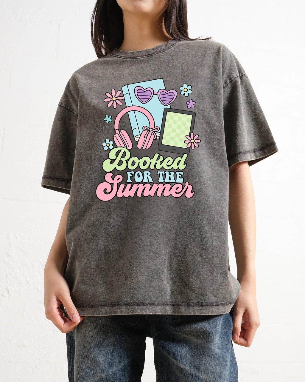 Booked For The Summer Washed T-Shirt