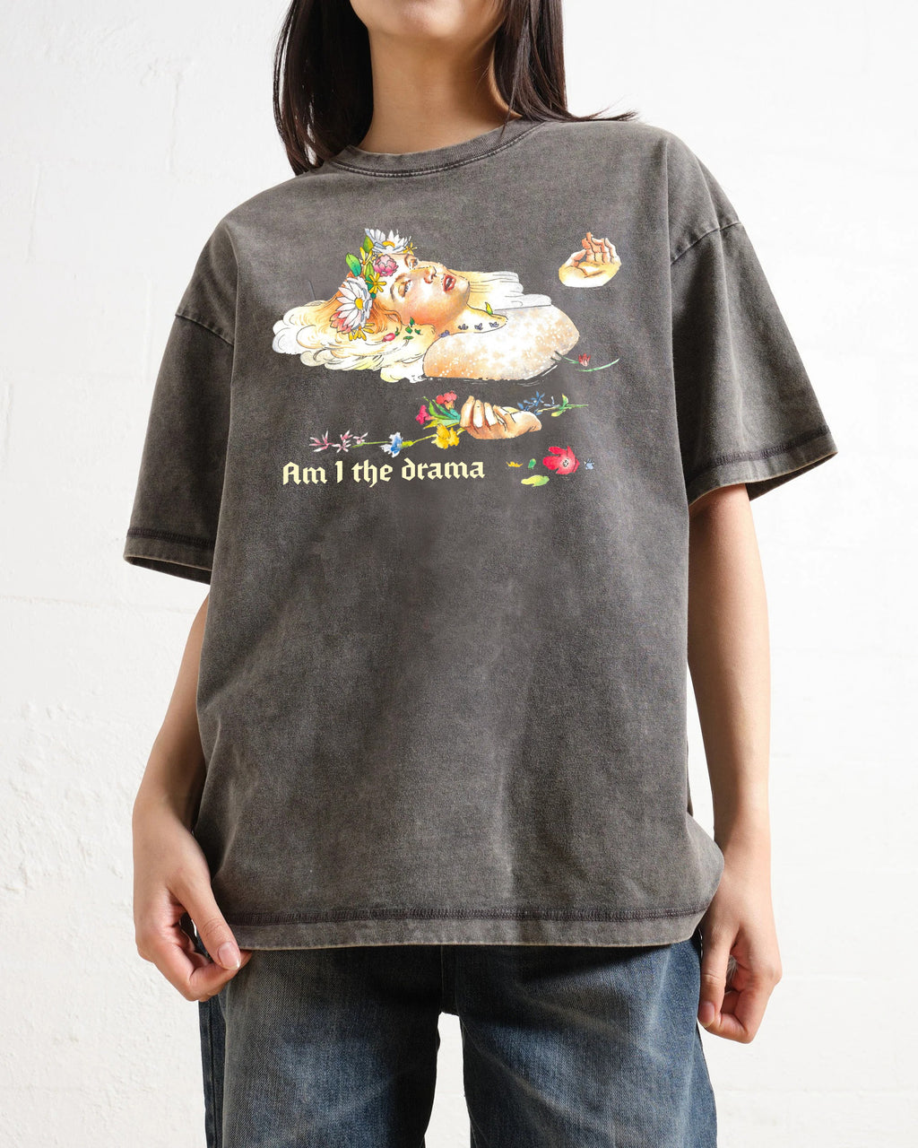 Shakespeare Hamlet Am I The Drama Washed T-Shirt