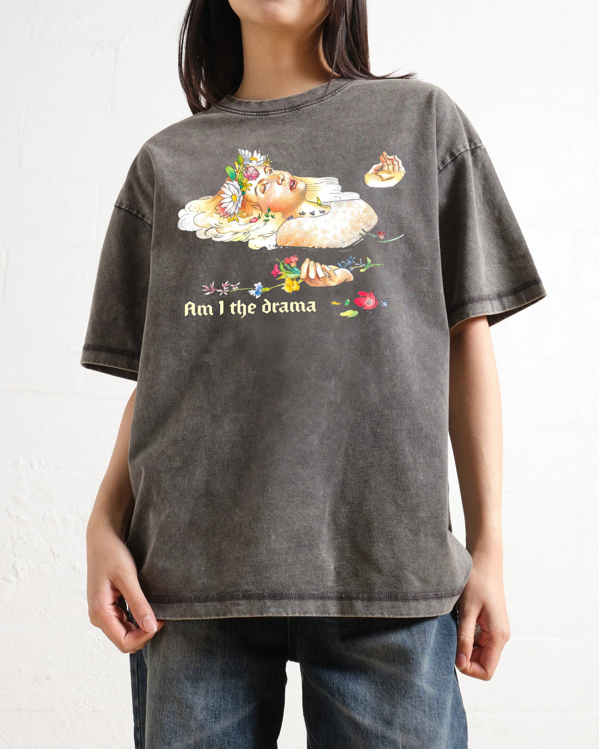 Shakespeare Hamlet Am I The Drama Washed T-Shirt