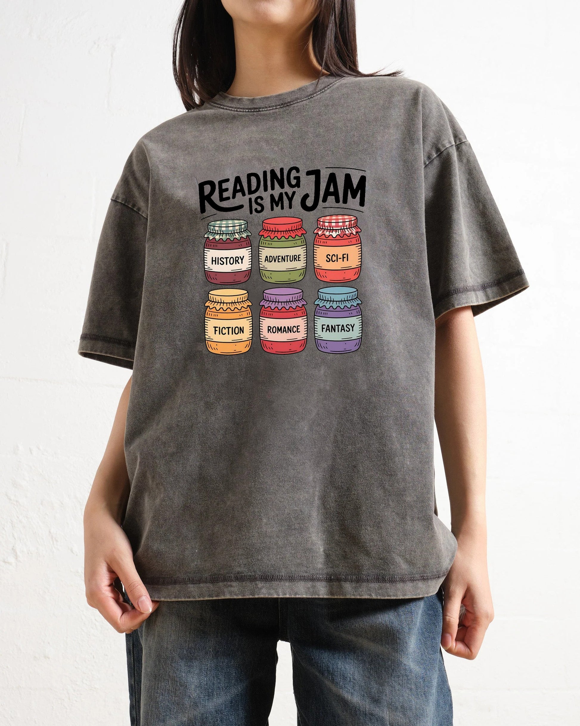 Reading Is My Jam Washed T-Shirt