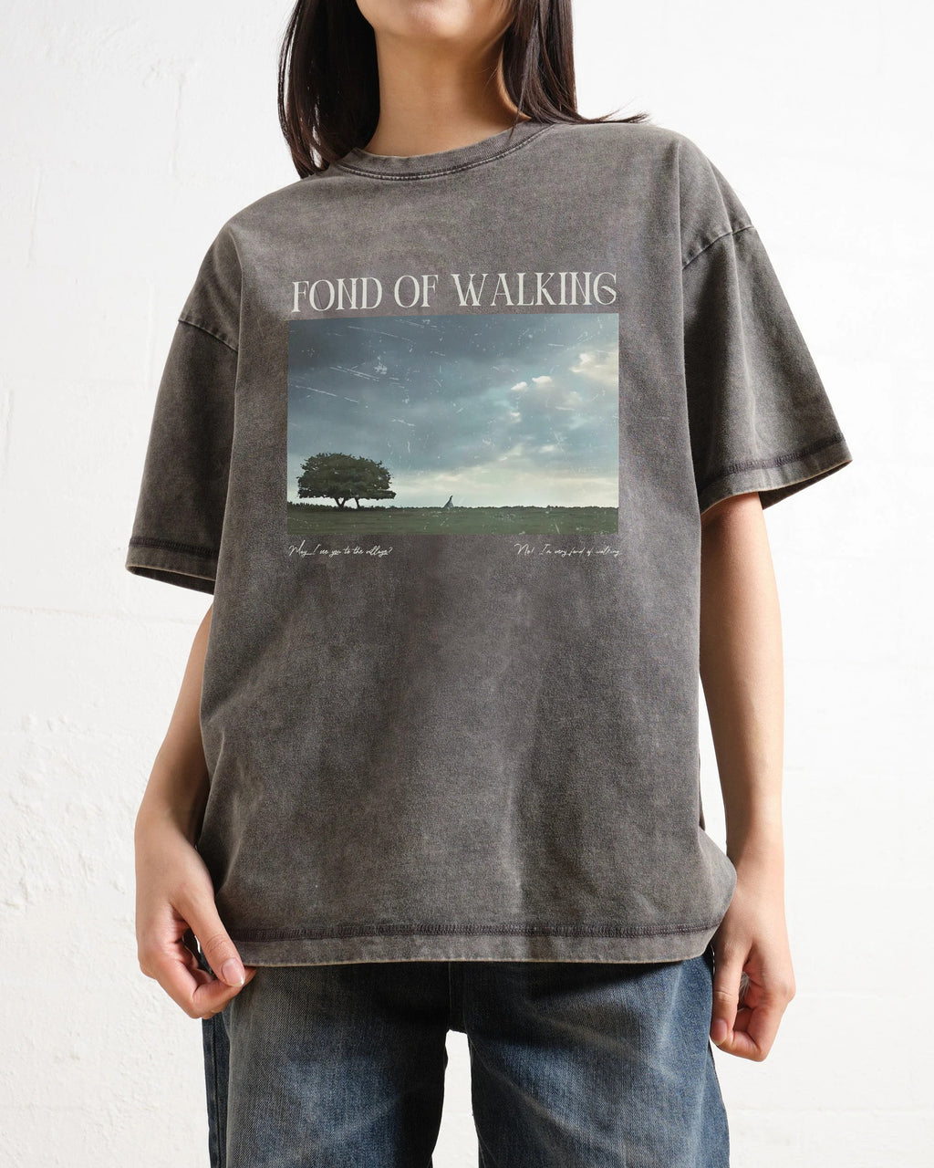 Pride & Prejudice Very Fond of Walking Washed T-Shirt