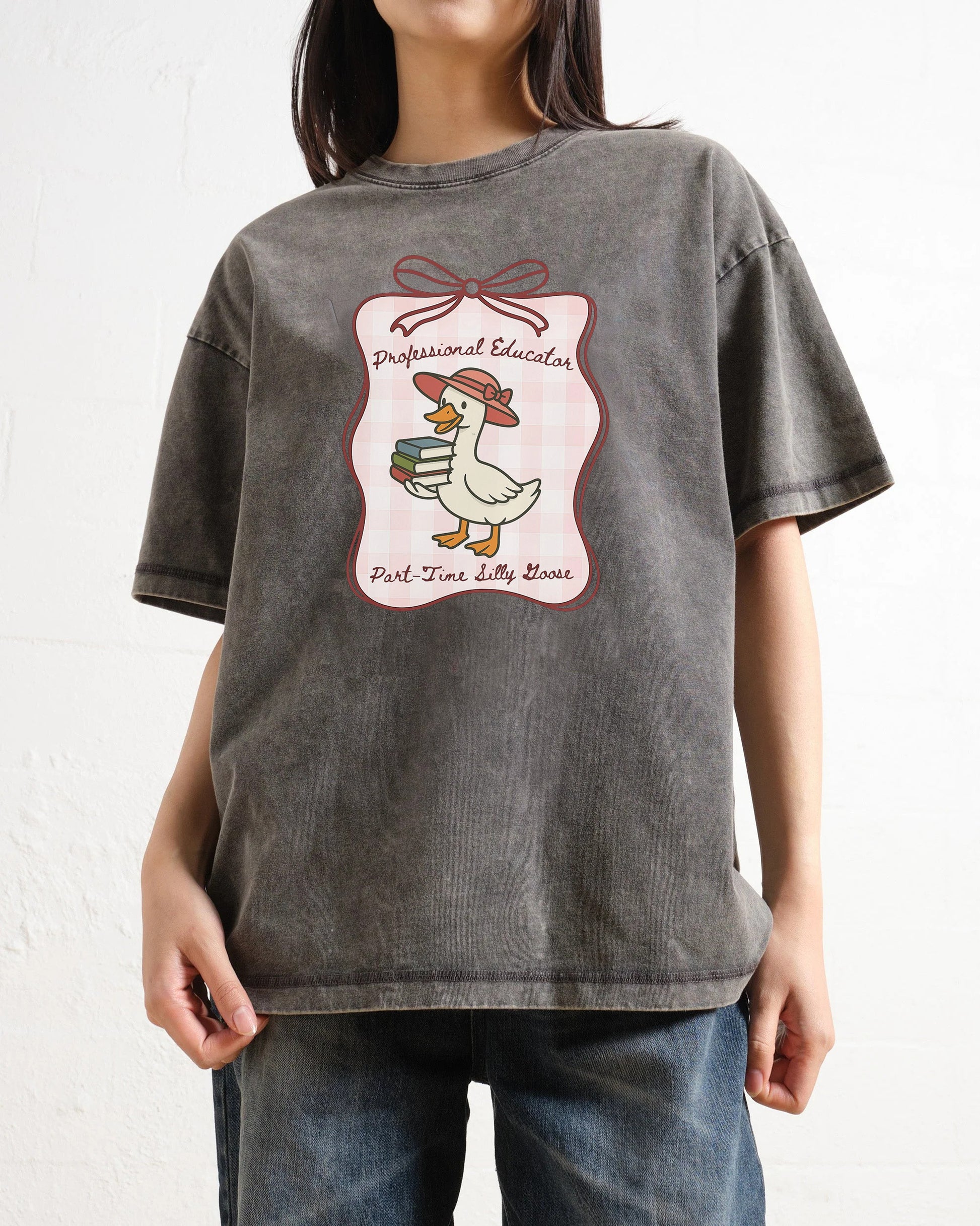 Professional Educator Part Time Silly Goose Washed T-Shirt