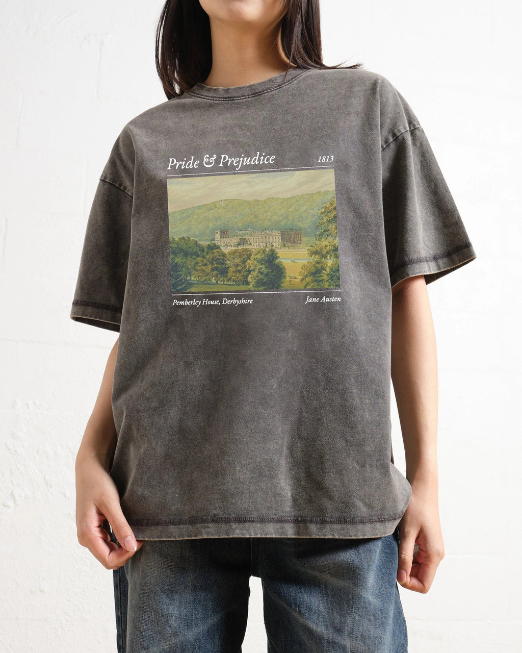 Pride And Prejudice Pemberley House Washed T-Shirt