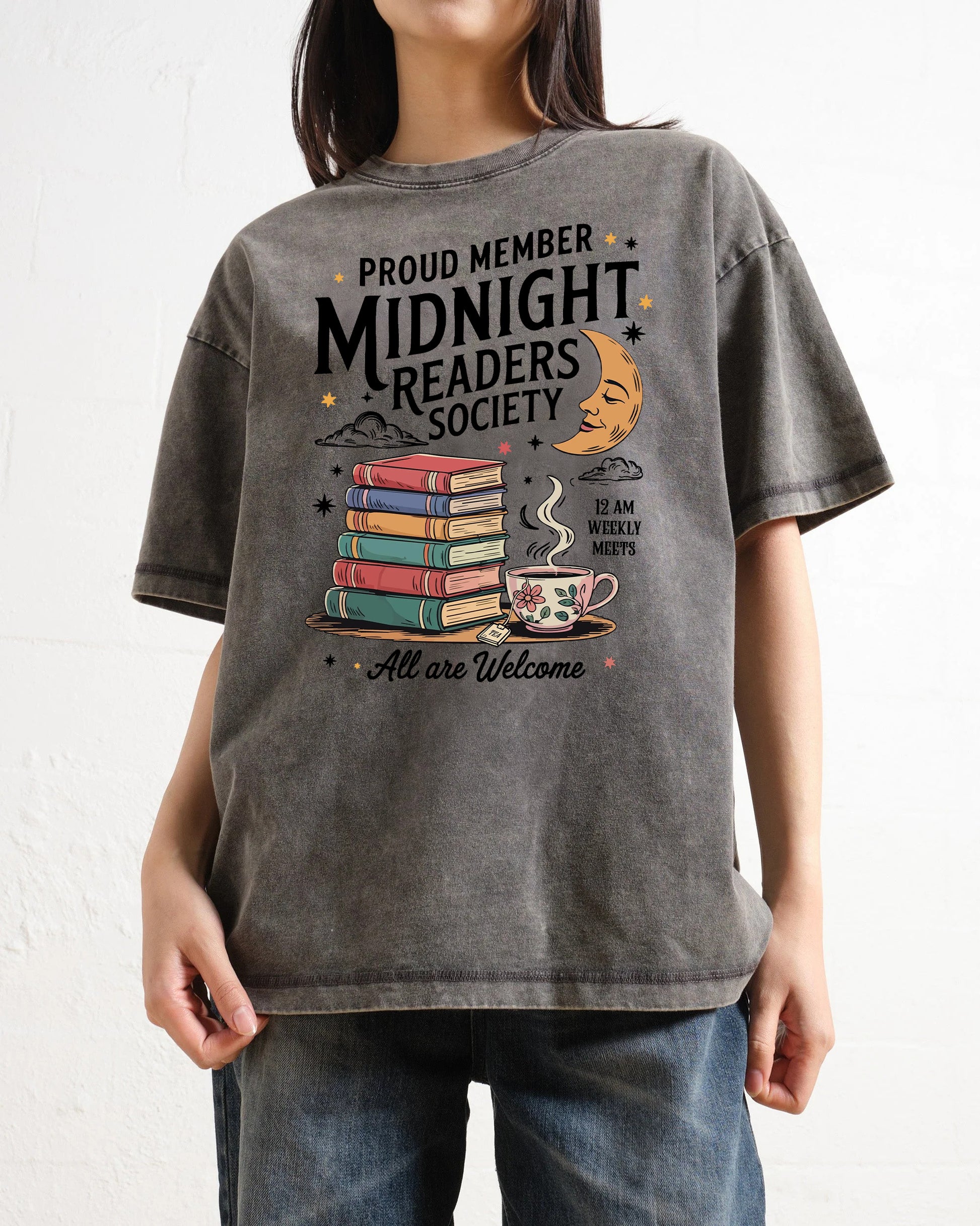 Midnight Readers Society Washed T-Shirt