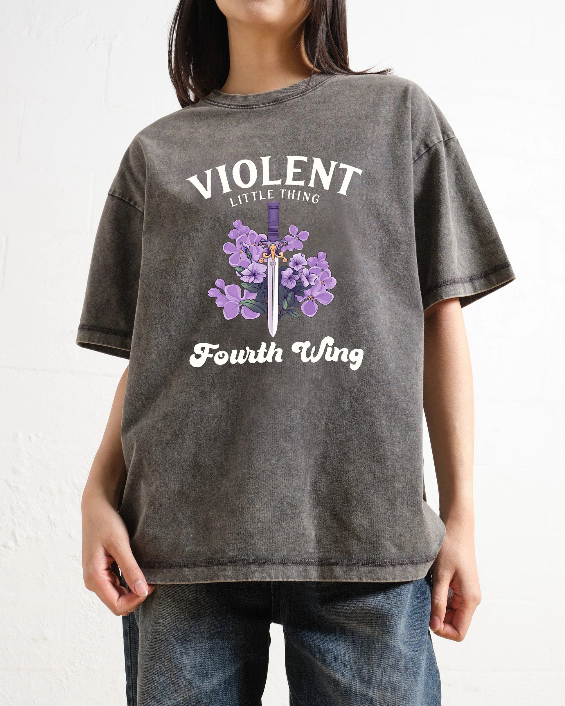 Violent Little Thing Violet Sorrengail Washed T-Shirt