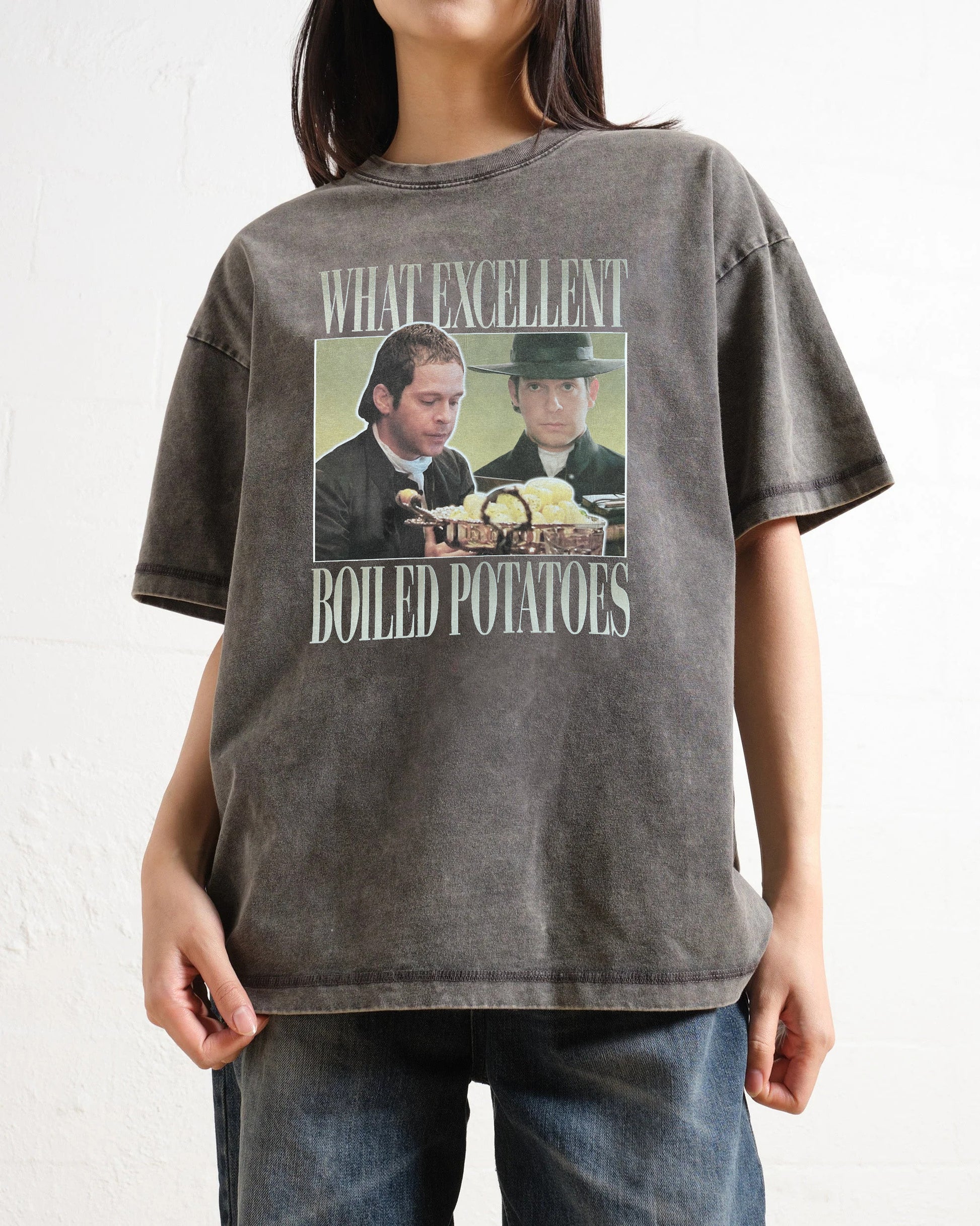 Boiled Potatoes Funny Meme Pride And Prejudice Washed T-Shirt