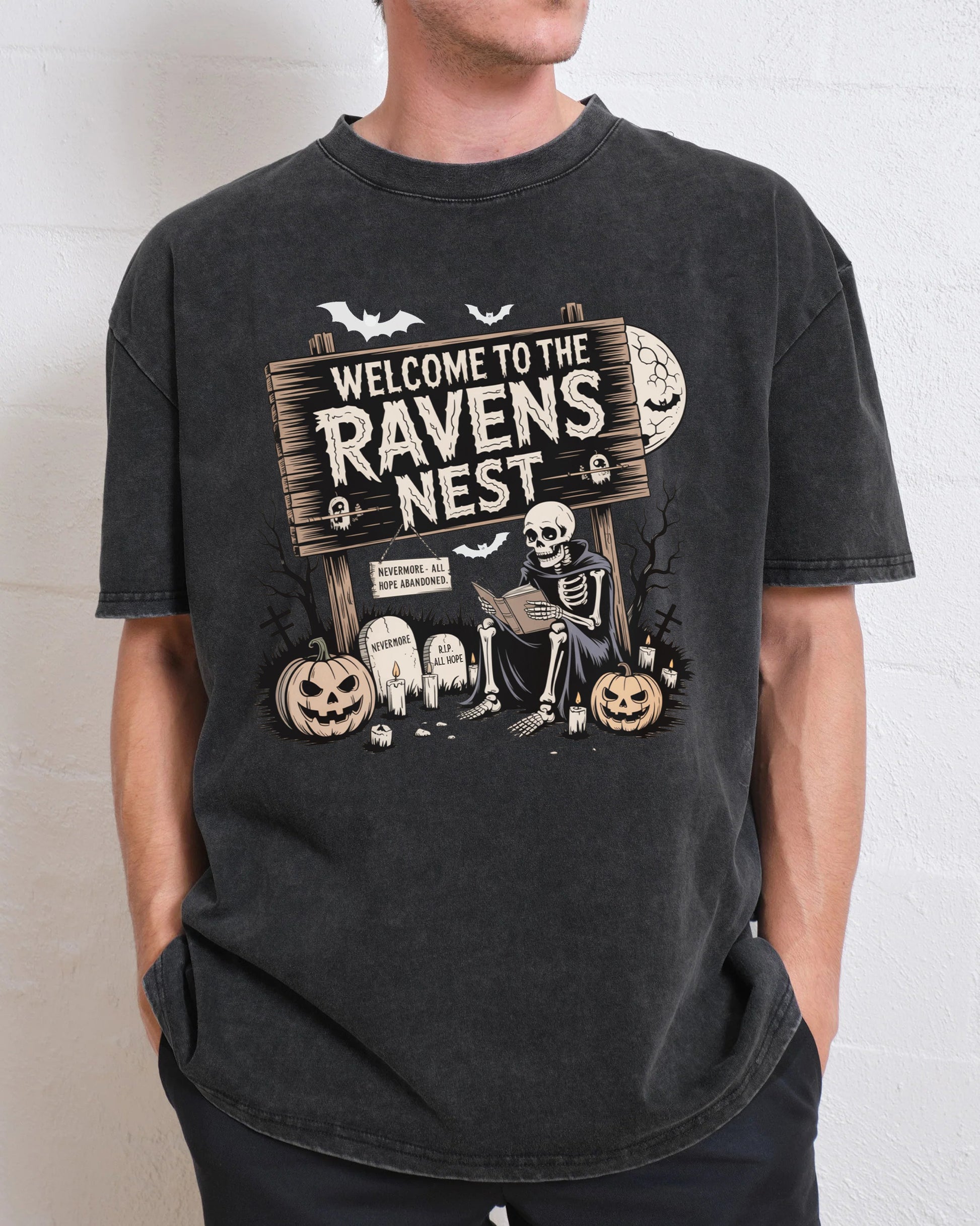 Welcome to the Raven's Nest Washed T-Shirt