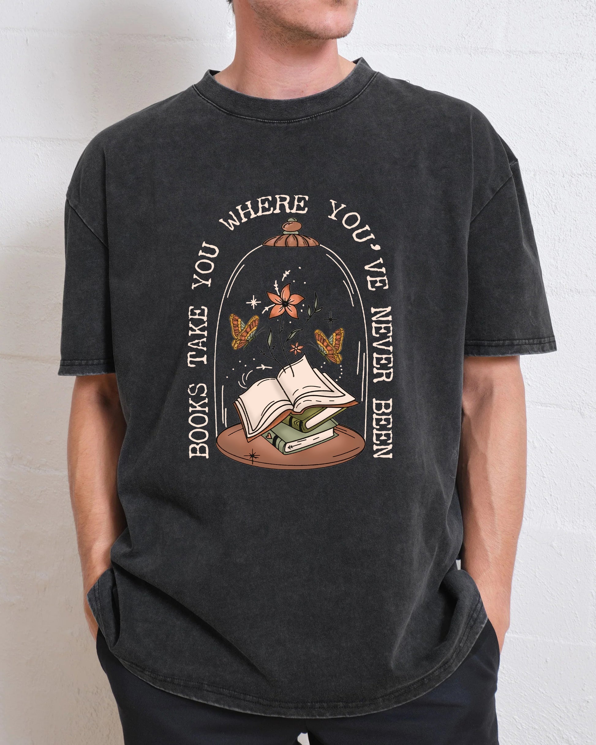 Books Take You Where You've Never Been Washed T-Shirt