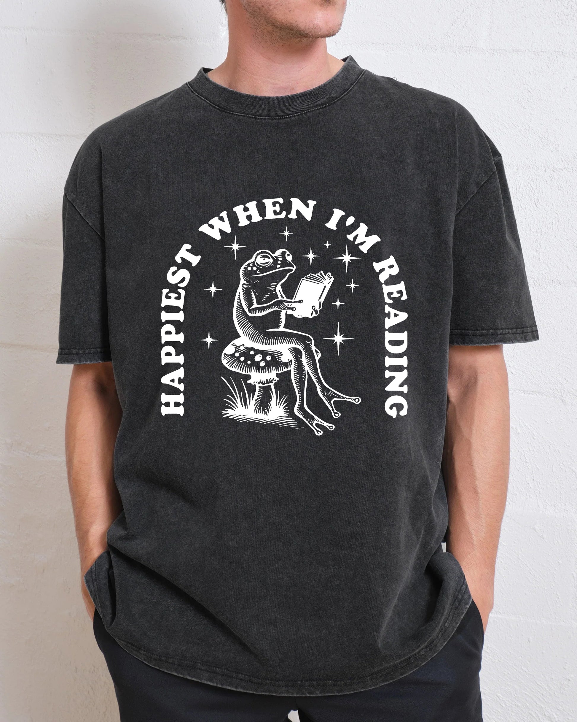 Happiest When I'm Reading Washed T-Shirt