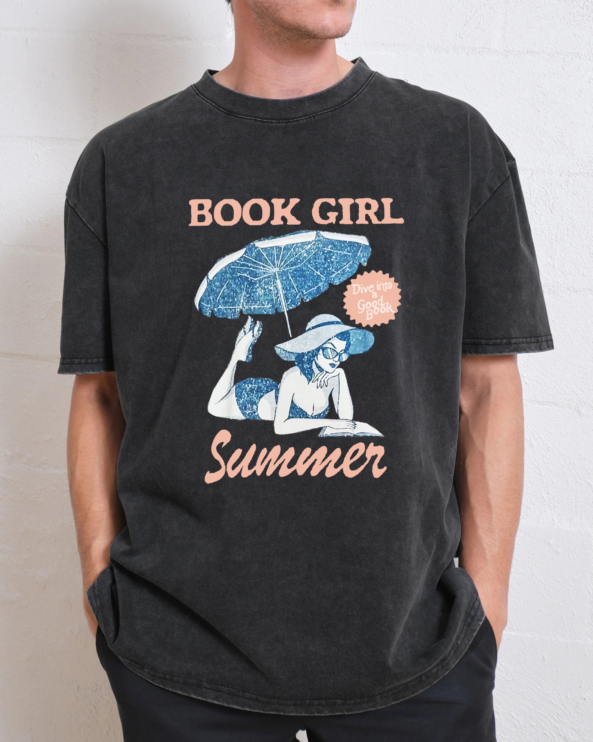Book Girl Summer Washed T-Shirt