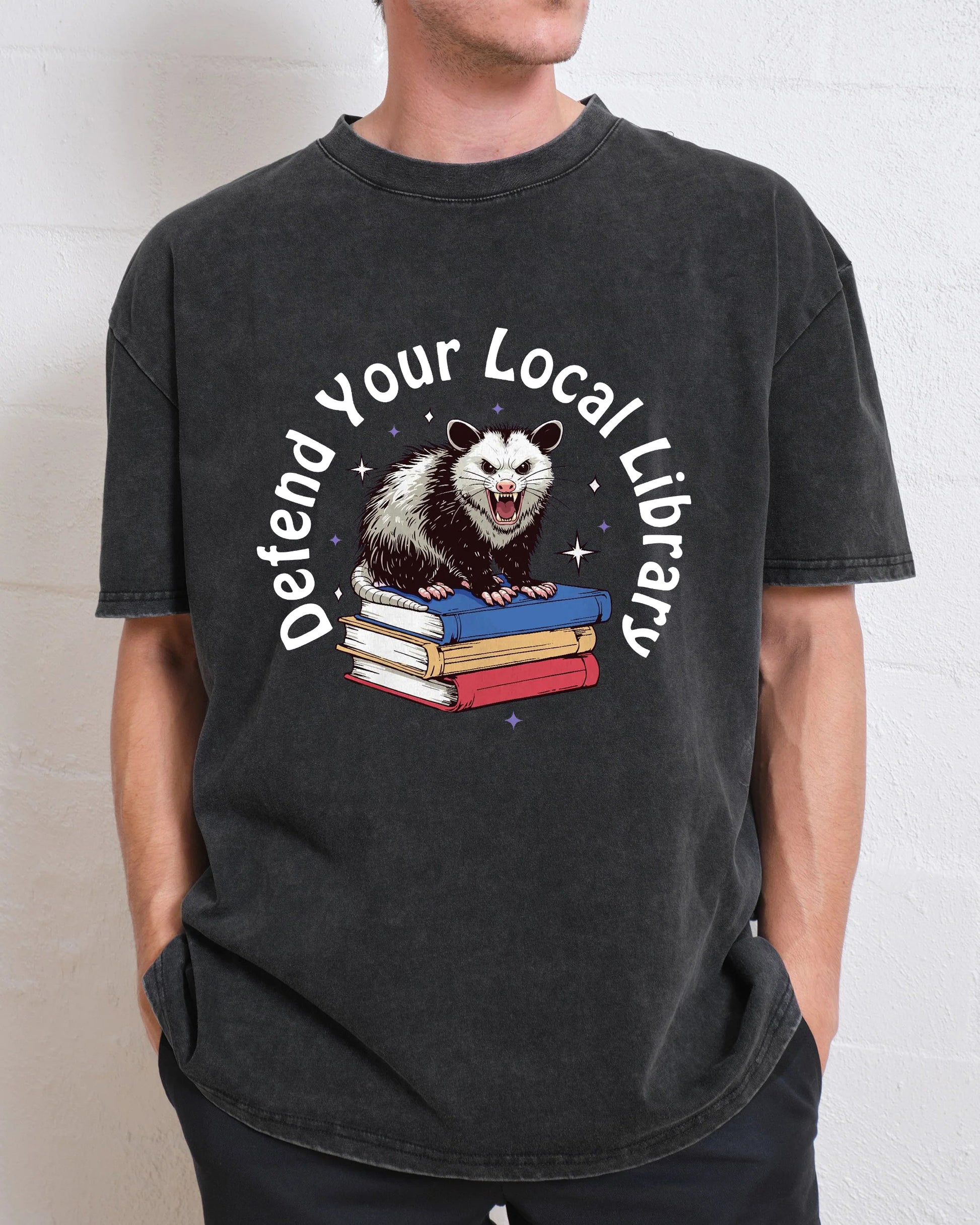 Defend Your Local Library Washed T-Shirt