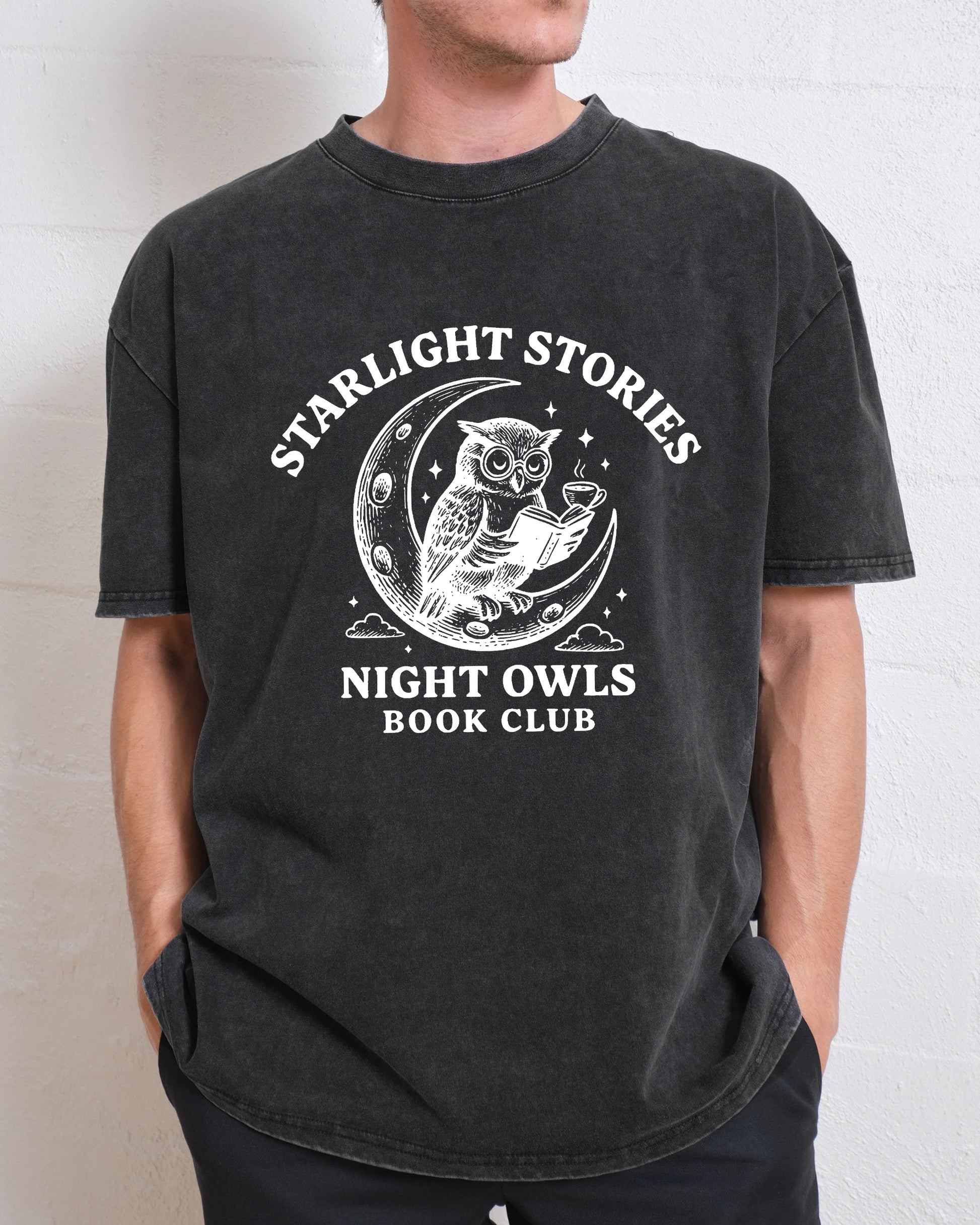 Starlight Stories Night Owls Book Club Washed T-Shirt