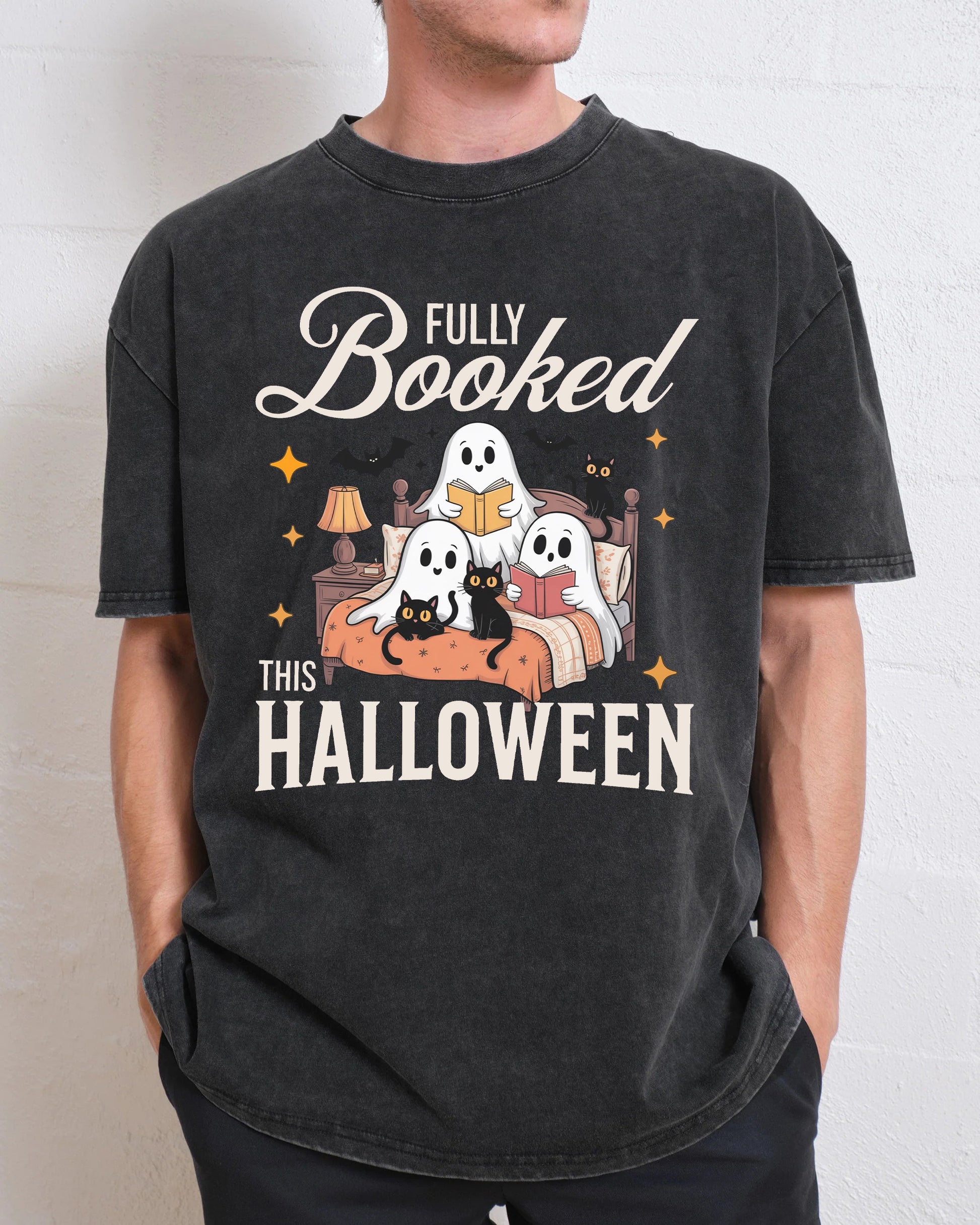 Fully Booked This Halloween Washed T-Shirt