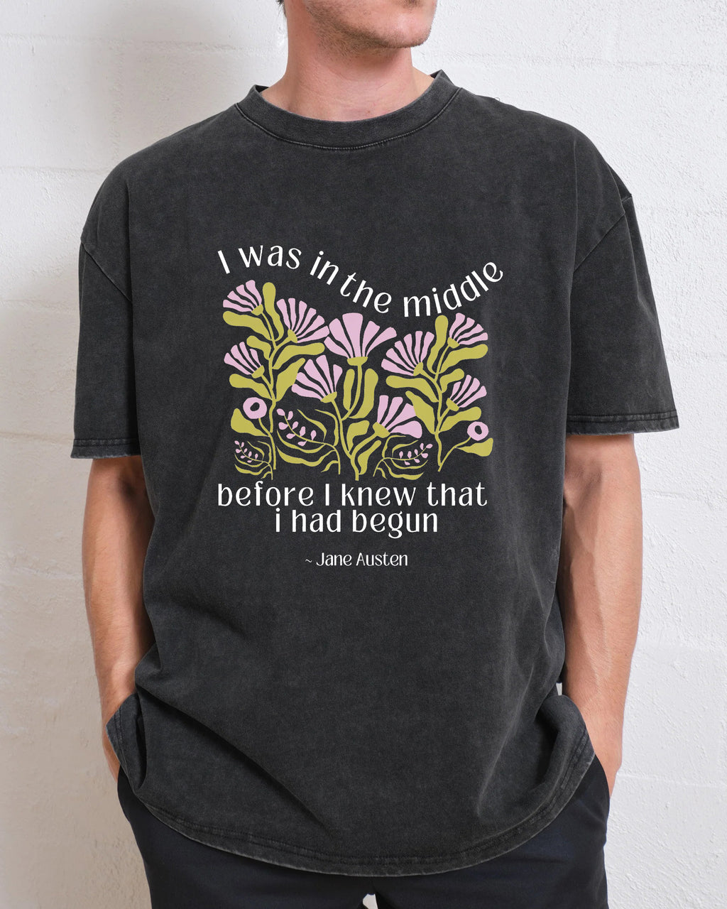 Emma Quote I Was in the Middle Washed T-Shirt