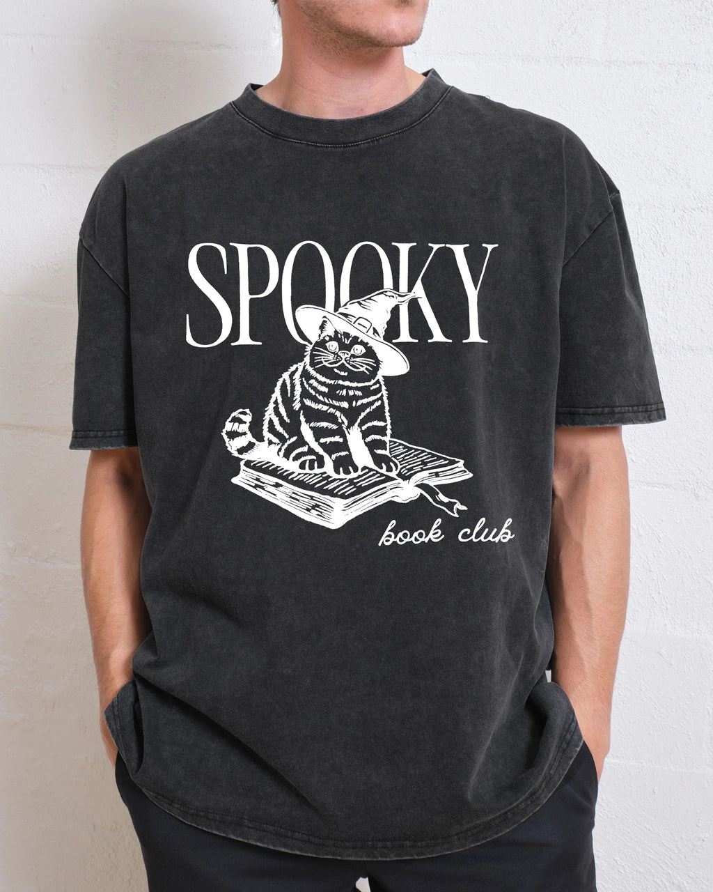 Spooky Book Club Washed T-Shirt