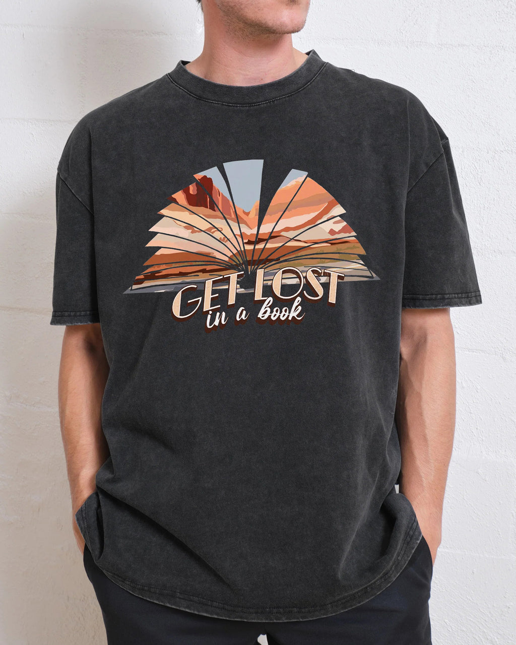 Get Lost In A Book Washed T-Shirt