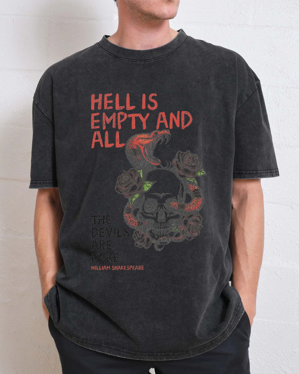 Hell Is Empty Washed T-Shirt