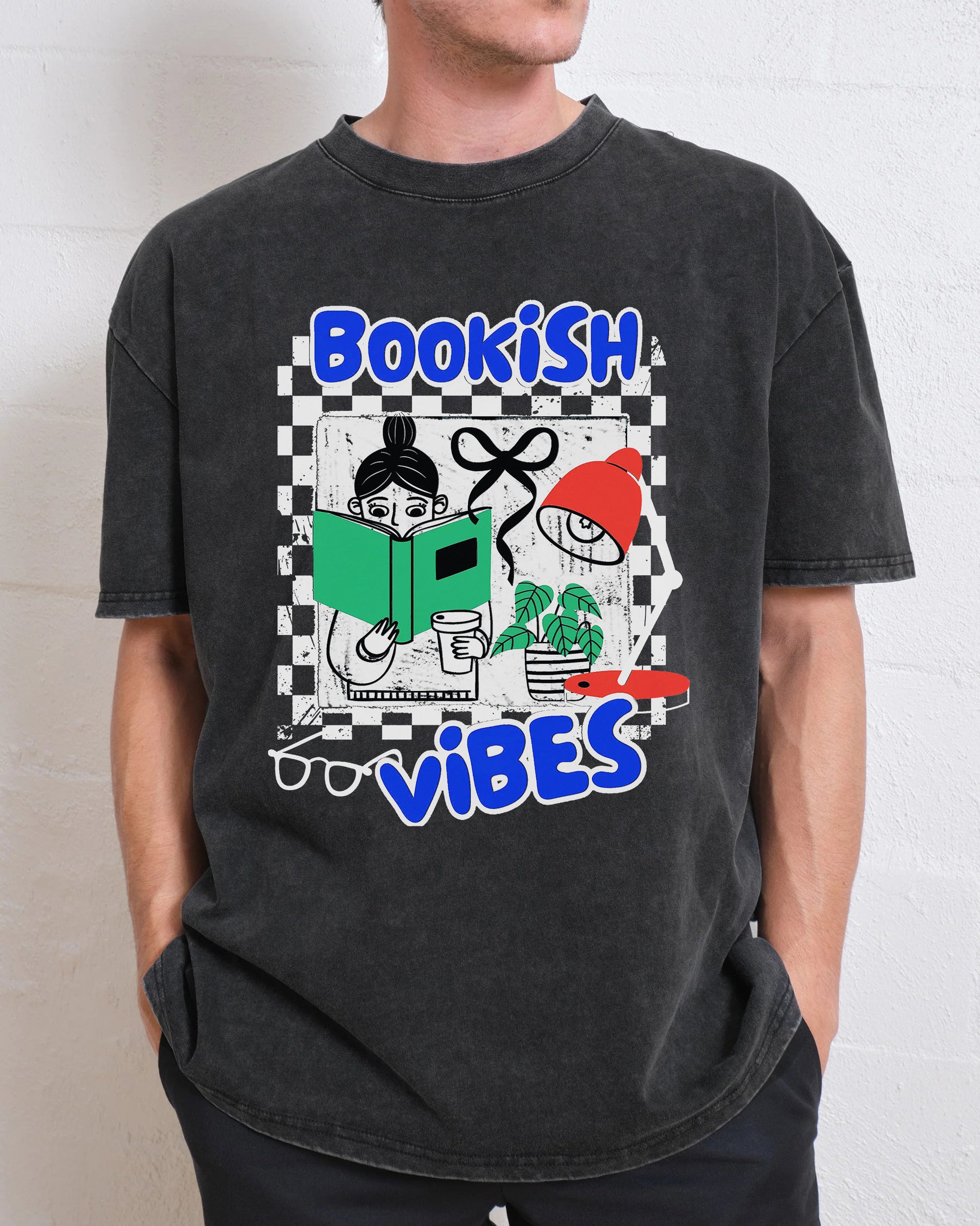 Bookish Vibes Washed T-Shirt