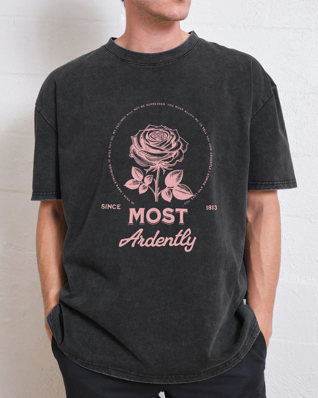 Most Ardently Jane Austen Washed T-Shirt