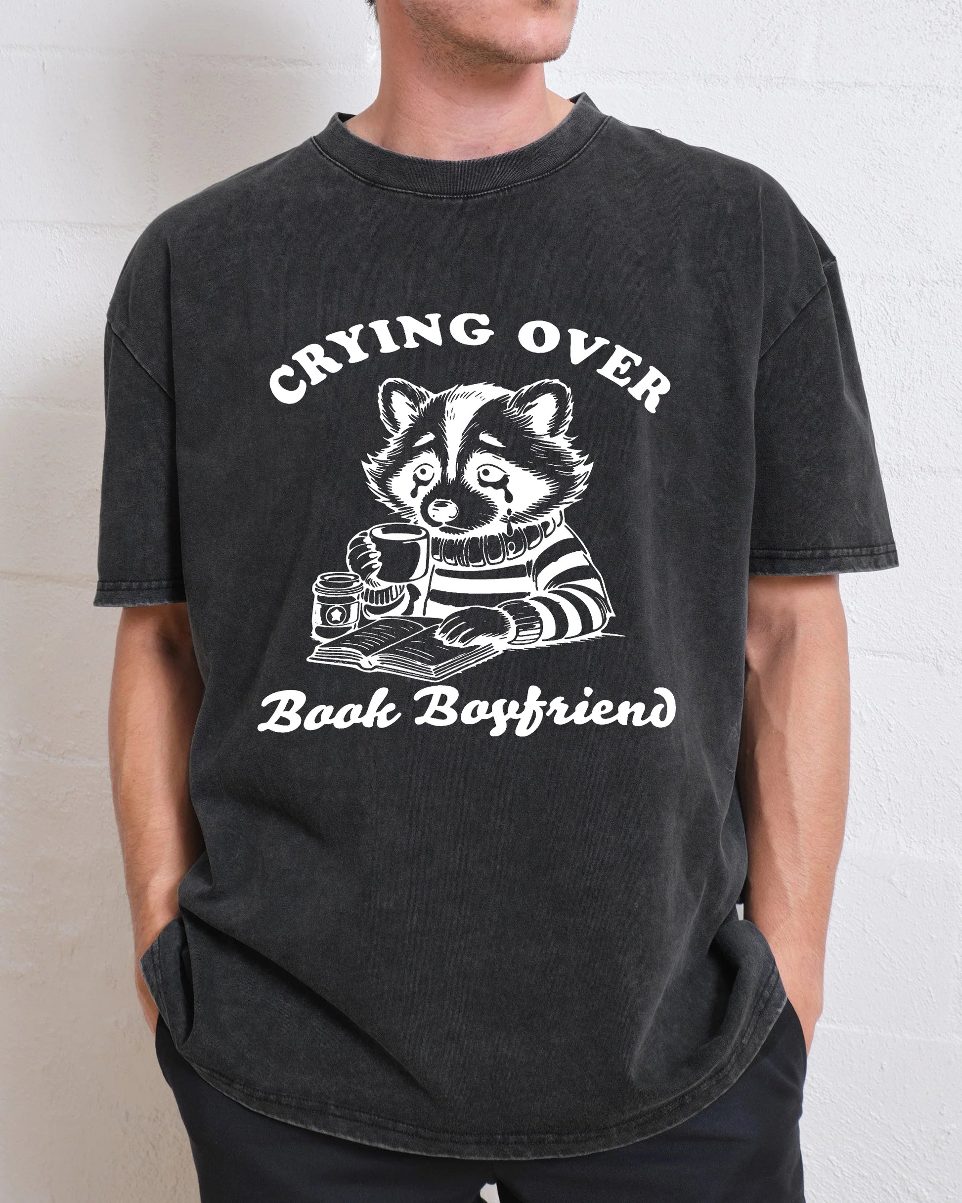 Crying Over Book Boyfriends Washed T-Shirt