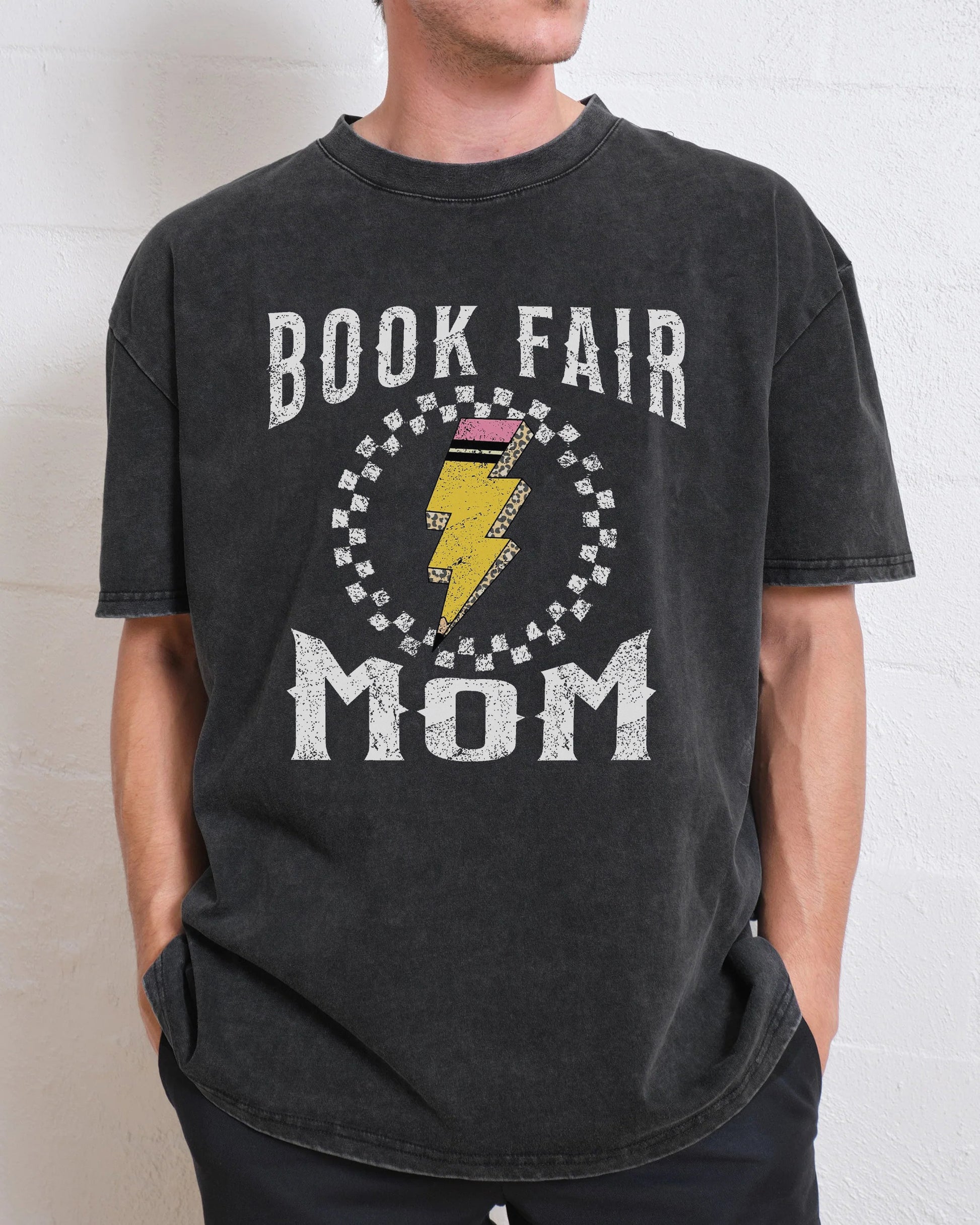 Book Fair Mom Washed T-Shirt