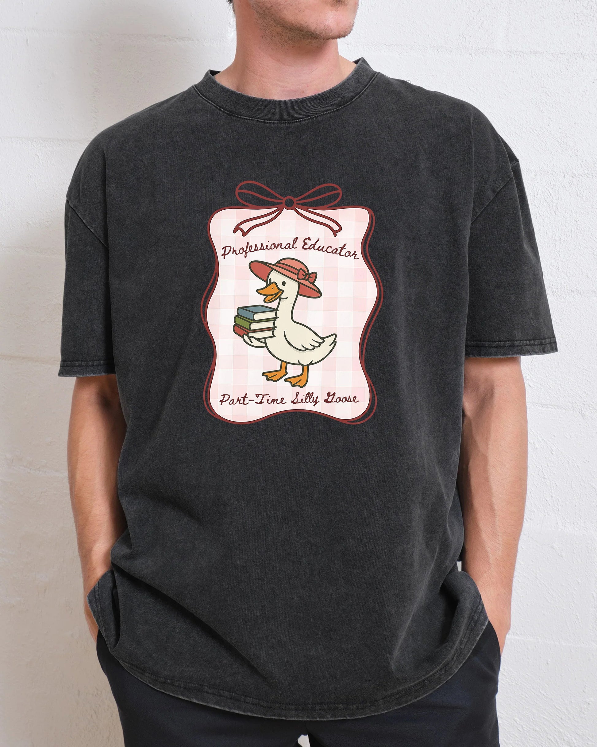 Professional Educator Part Time Silly Goose Washed T-Shirt