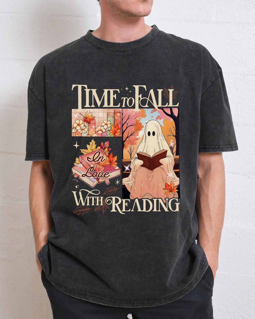 Time To Fall In Love With Reading Washed T-Shirt