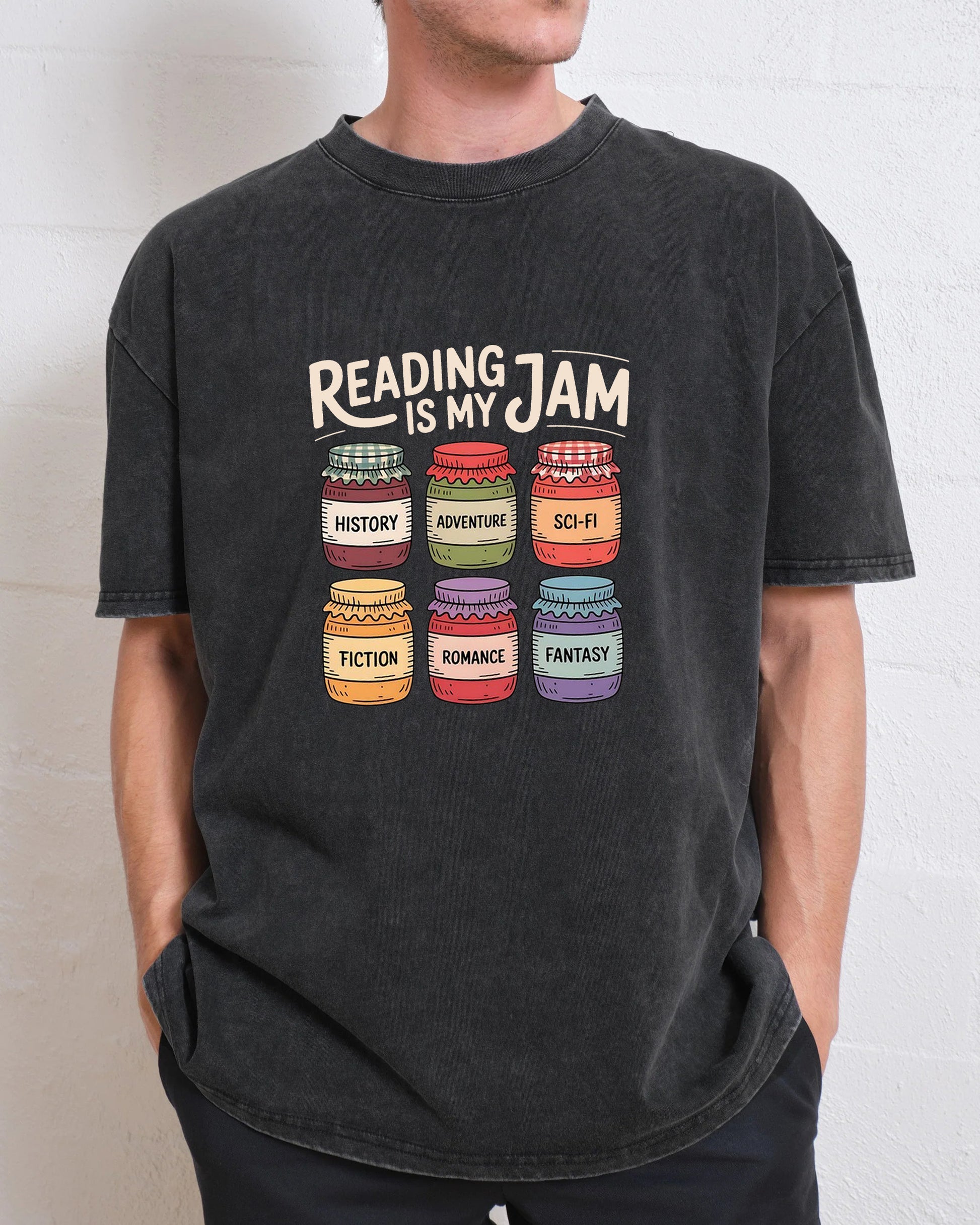 Reading Is My Jam Washed T-Shirt