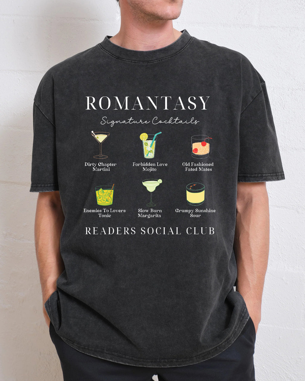 Romantasy Readers Social Club Washed T-Shirt