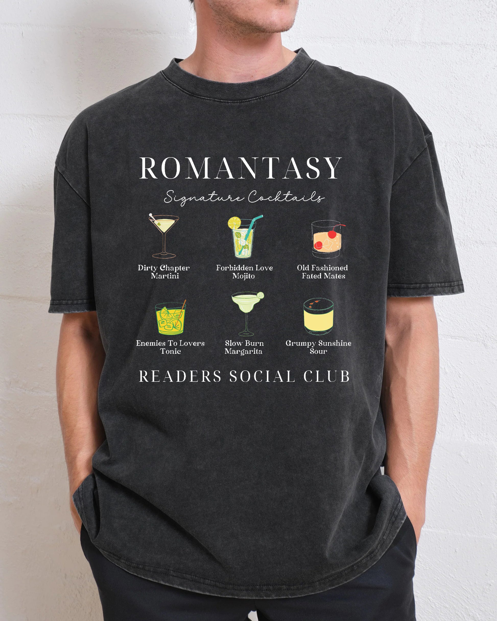 Romantasy Readers Social Club Washed T-Shirt