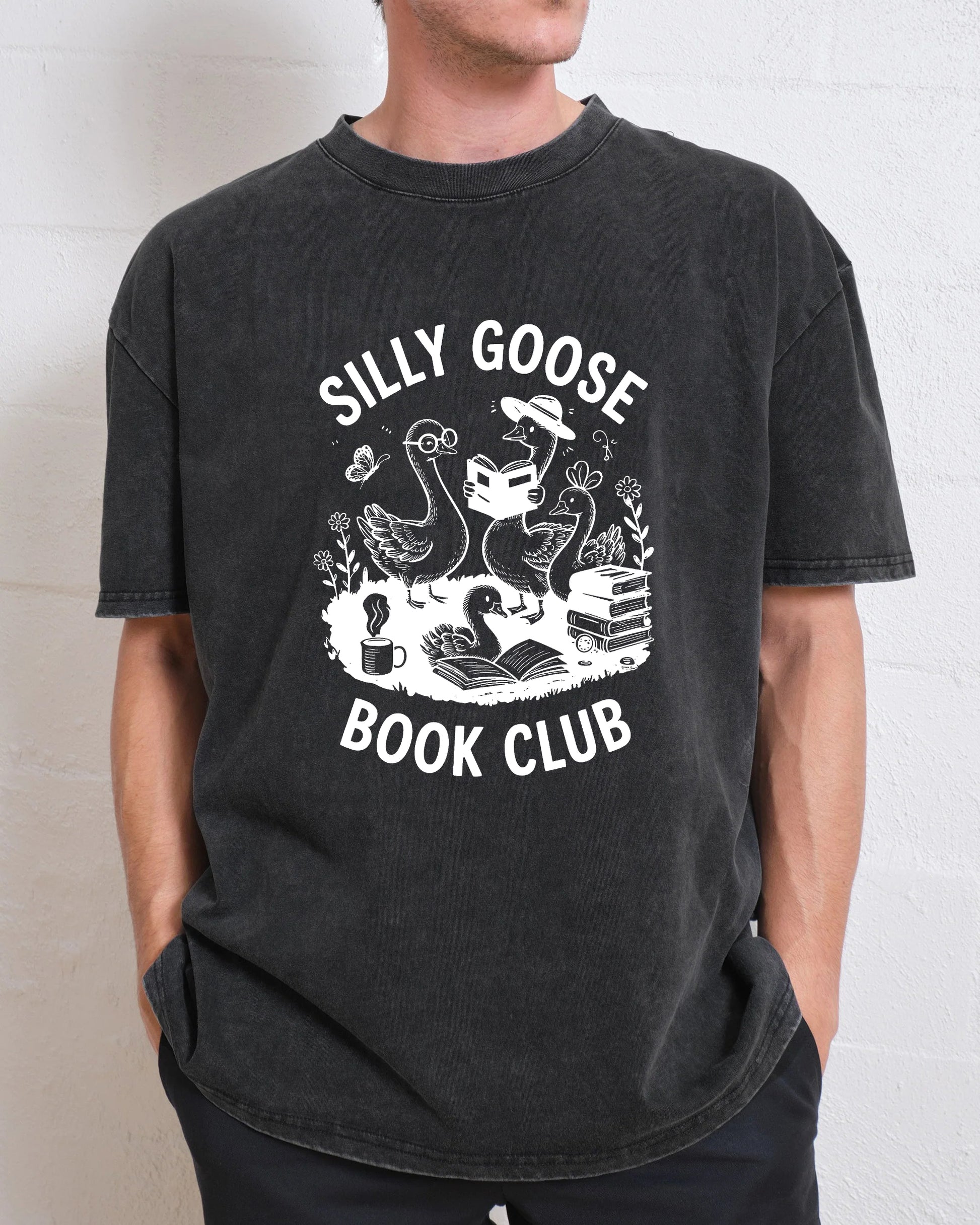 Silly Goose Book Club Washed T-Shirt