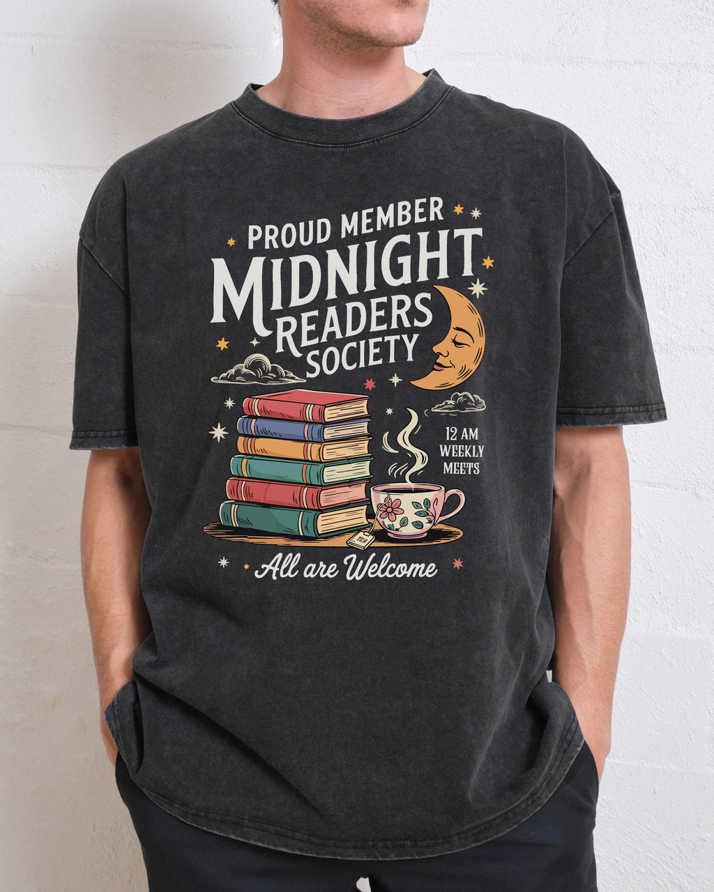 Midnight Readers Society Washed T-Shirt