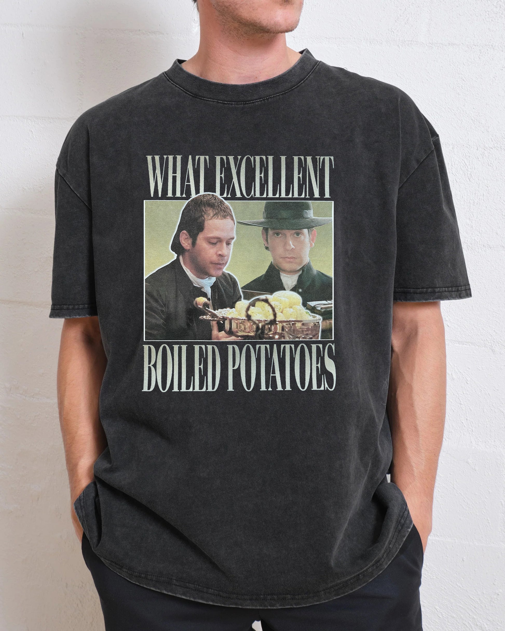 Boiled Potatoes Funny Meme Pride And Prejudice Washed T-Shirt