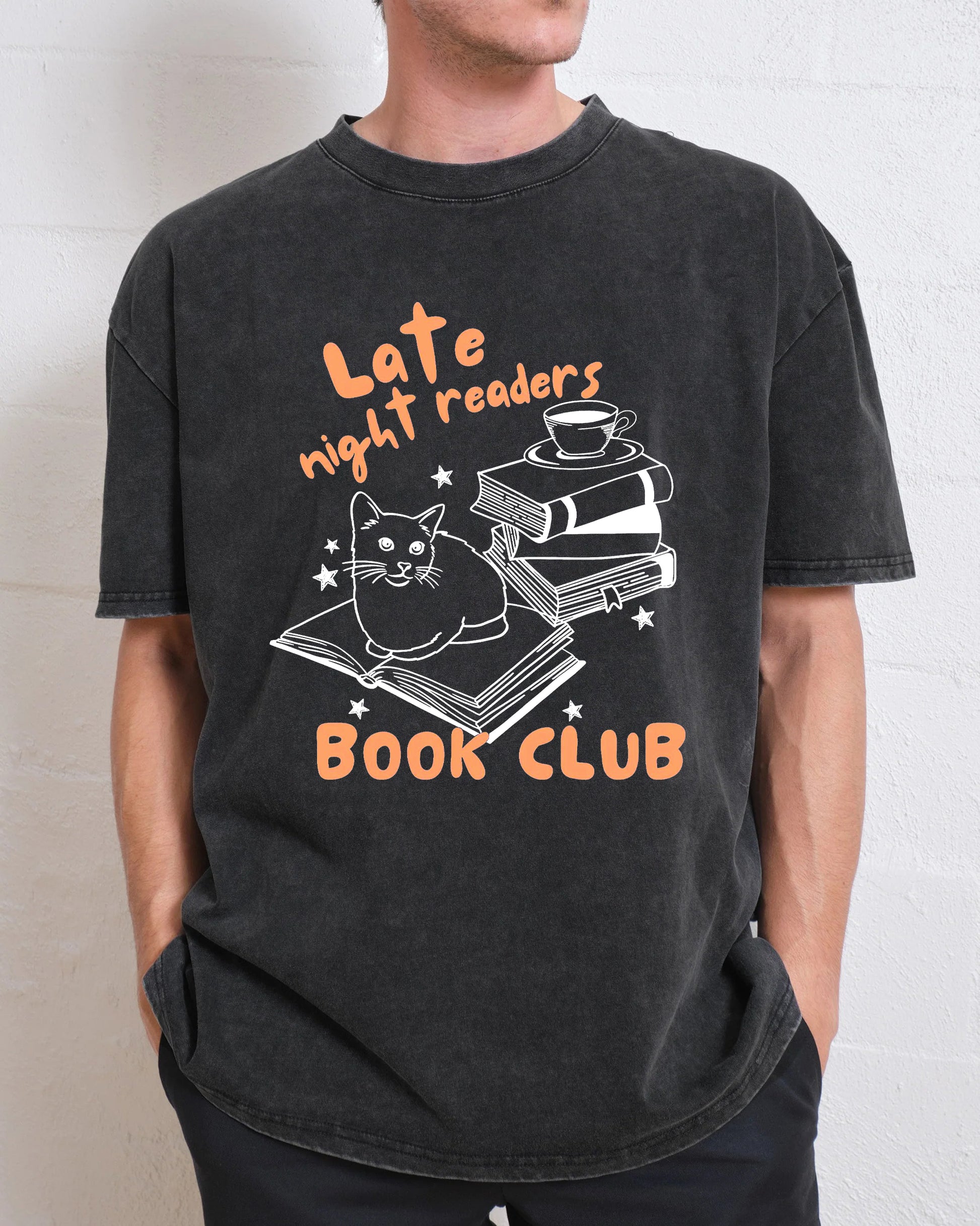 Late Night Readers Book Club Washed T-Shirt