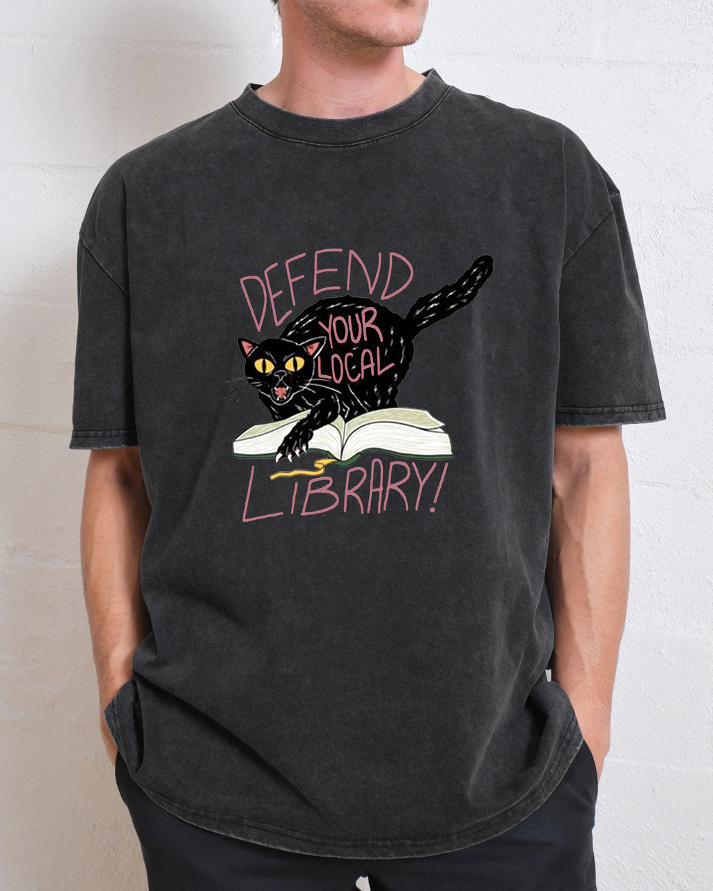Defend Your Local Library Washed T-Shirt